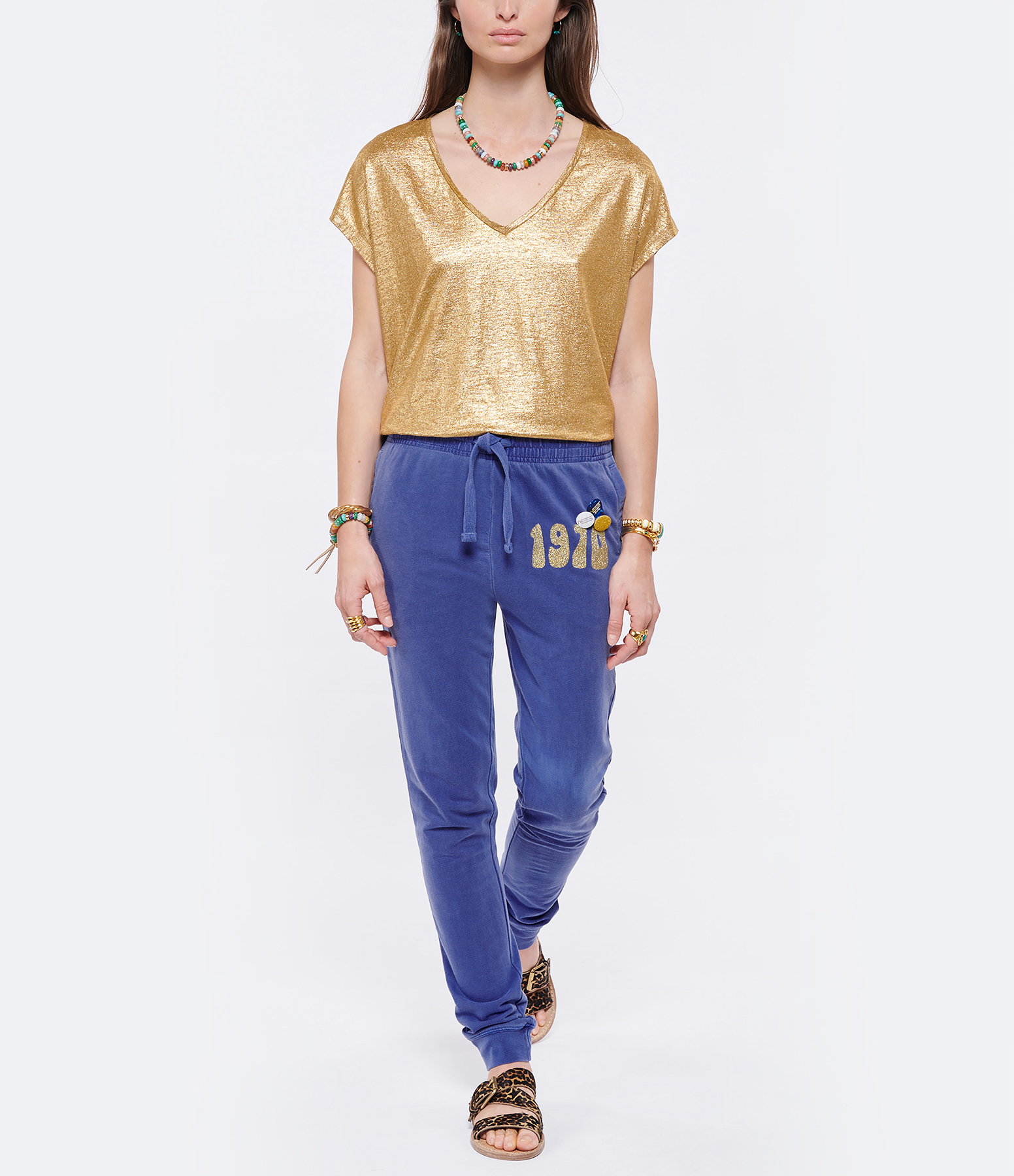 1970s Blue Cotton Jogging Trousers