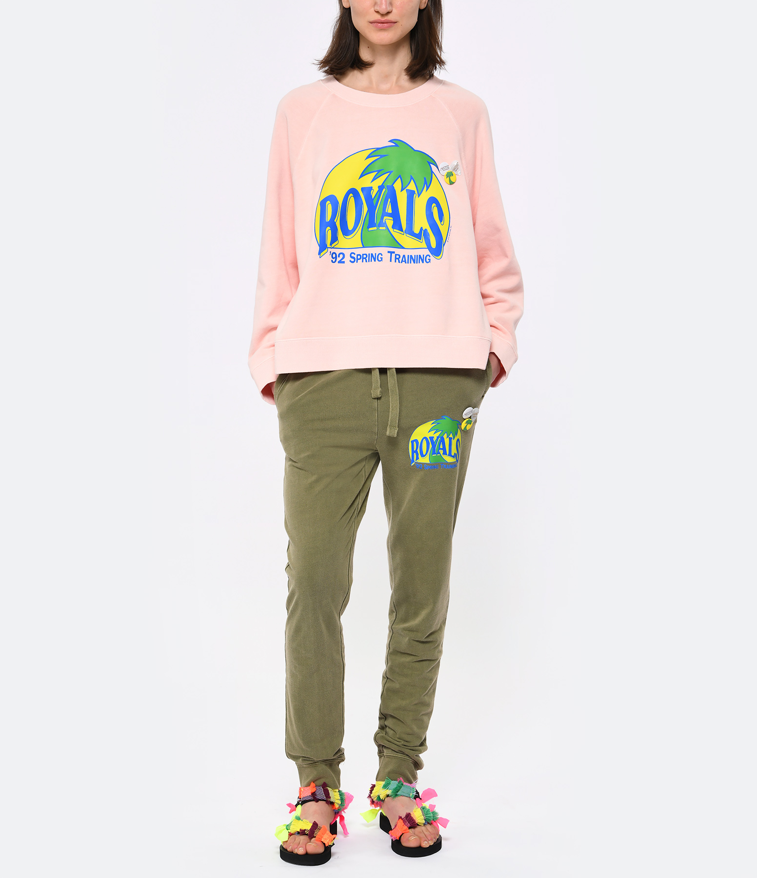 Royals Khaki Cotton Jogging Trousers