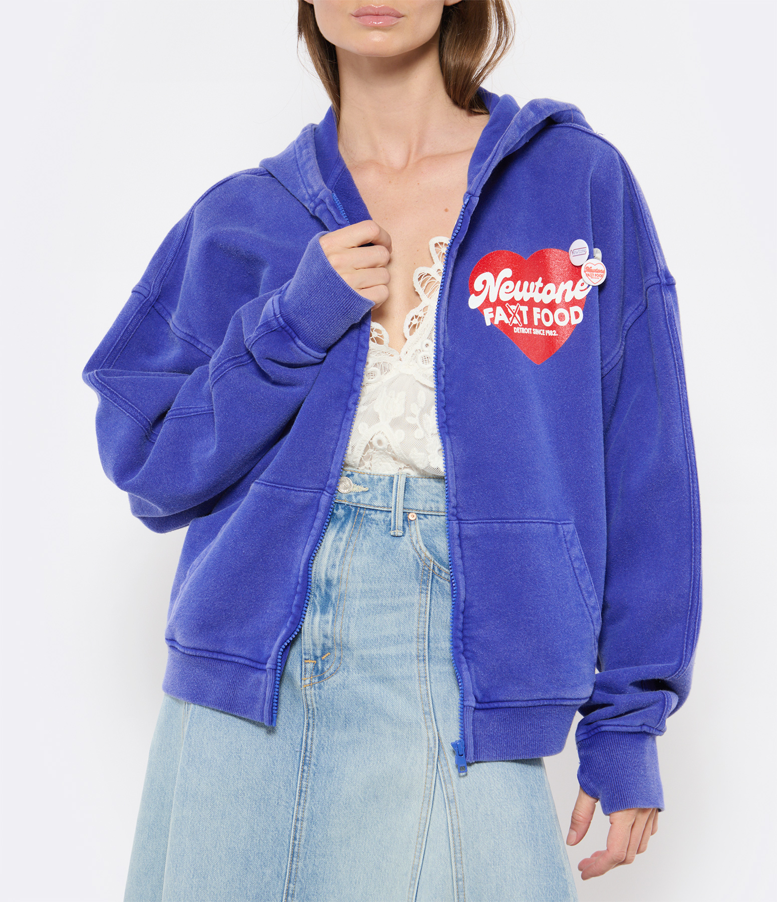 Wiper Fast Royal Hooded Top