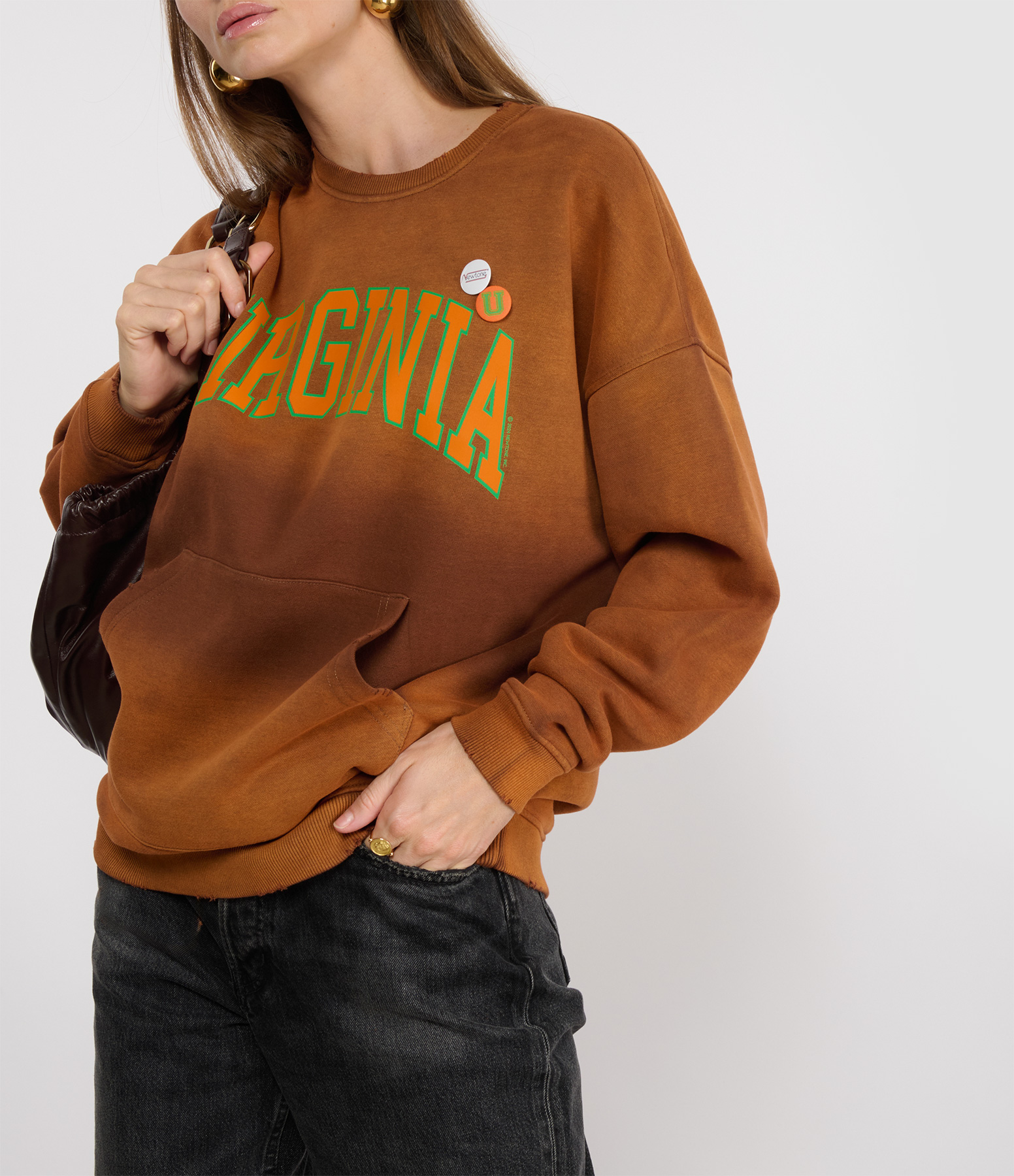 Piper Virginia Vintage Brown Sweatshirt