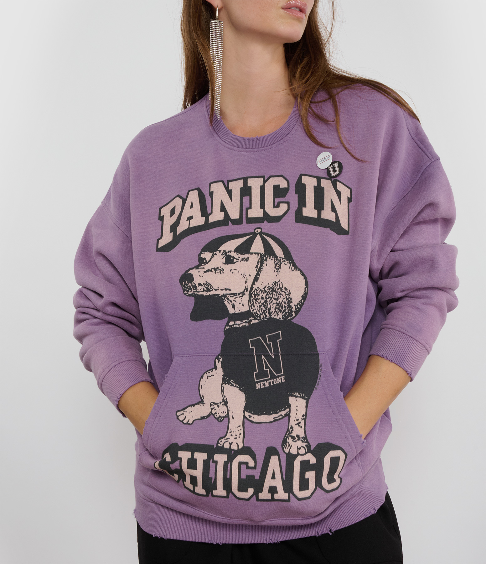 Piper Chicago Vintage Purple Sweatshirt