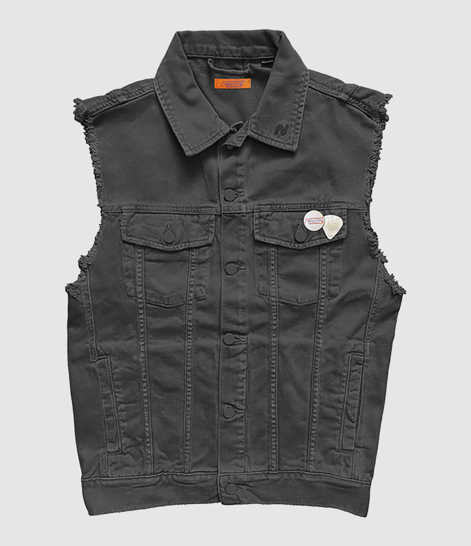 Cramer Bleed Pepper Sleeveless Denim Jacket