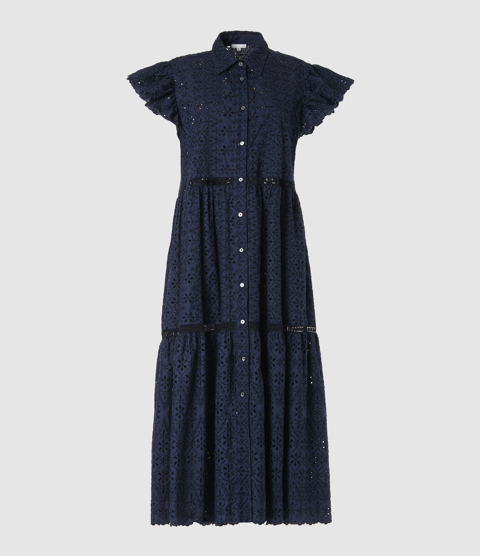 Blue Cotton Turmeric Dress