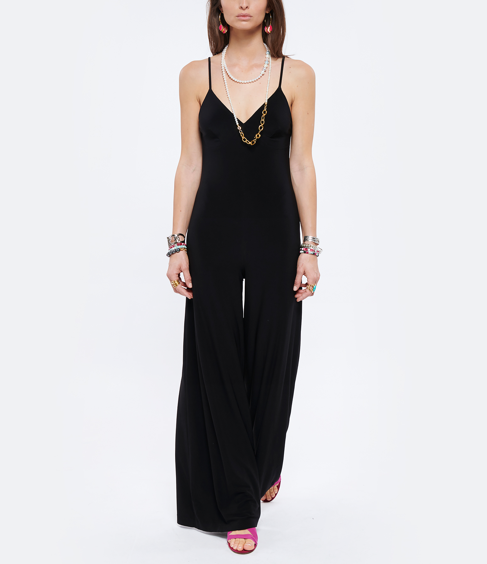Black Wide-Leg Jumpsuit