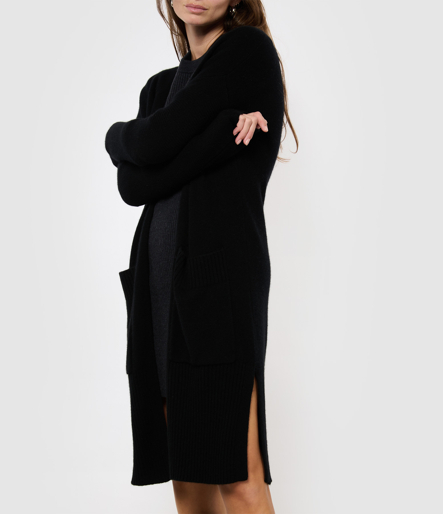 Betti Black Cashmere Cardigan