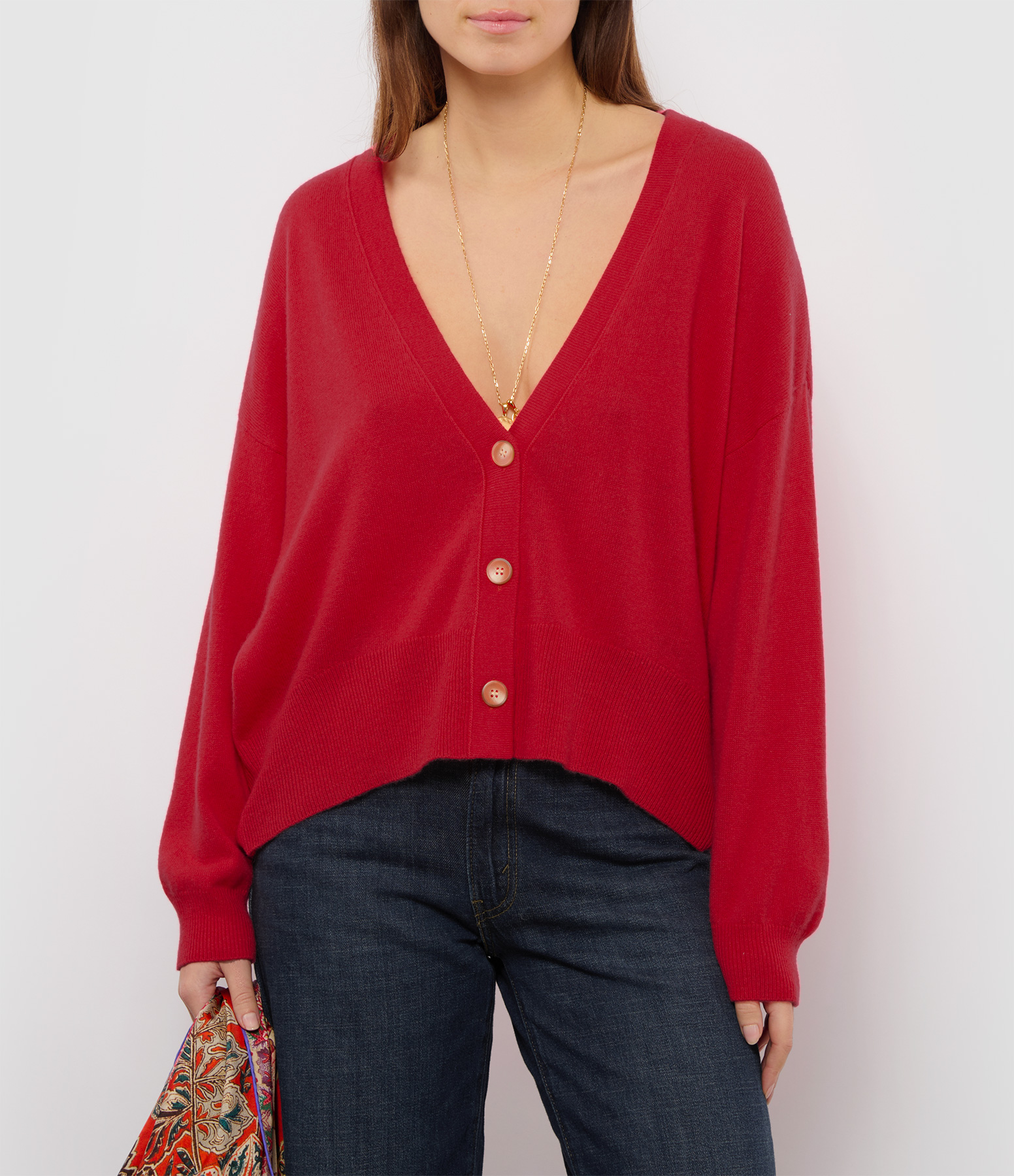 Manille V-neck Cashmere Kiss Cardigan