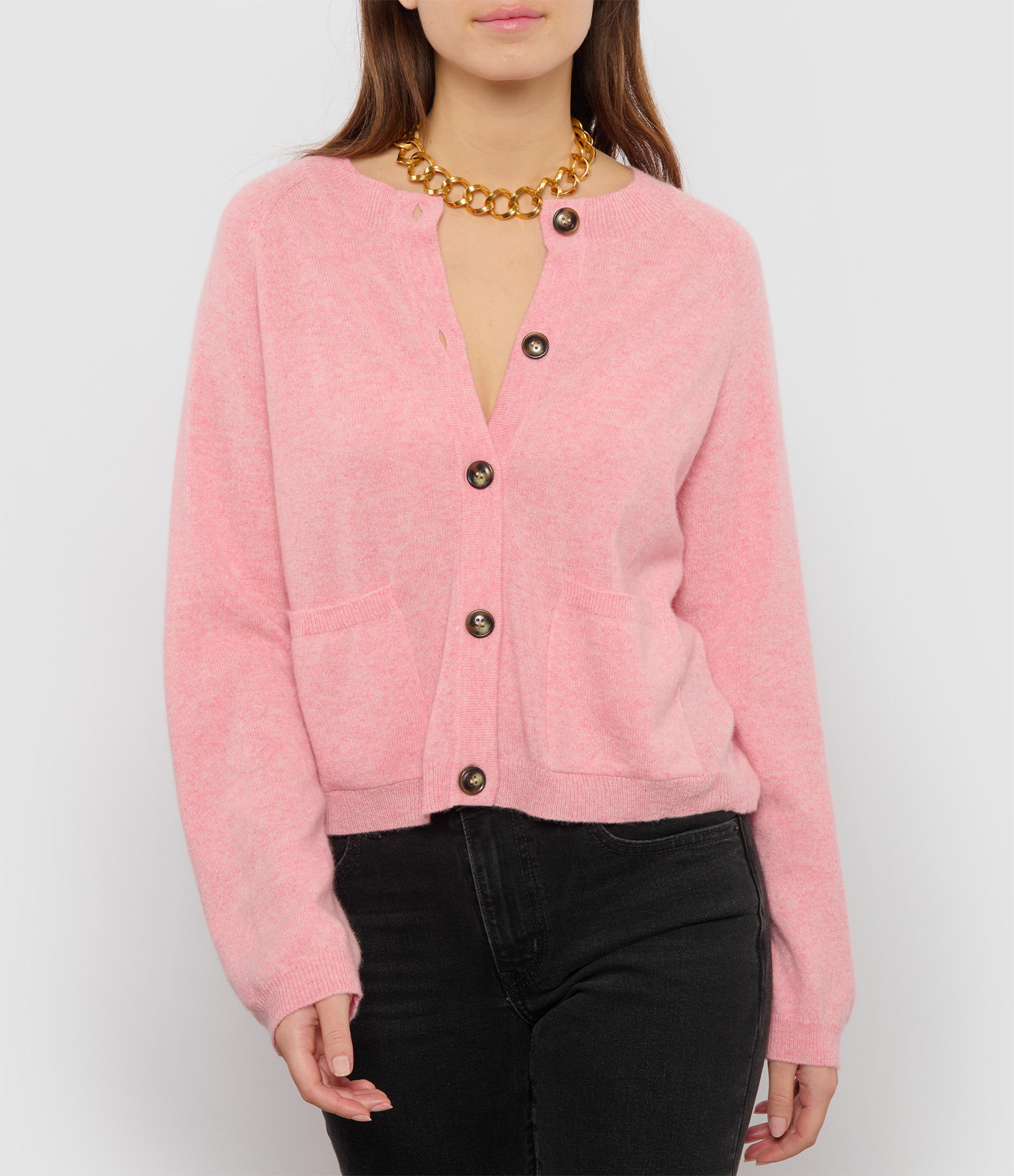 Fairy Cashmere Button-Up Cardigan