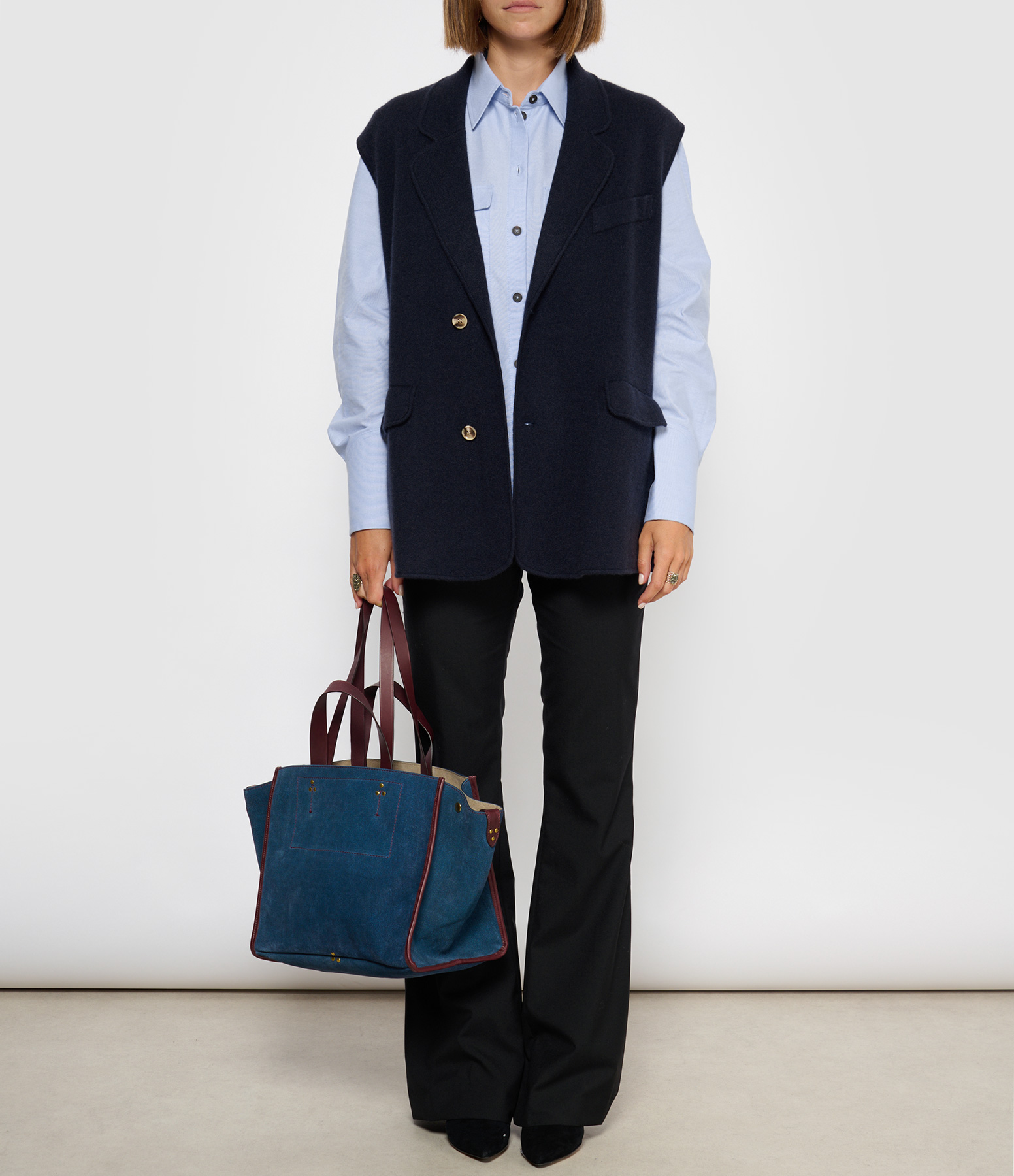 Nyx Tailored Navy Cashmere Jacket