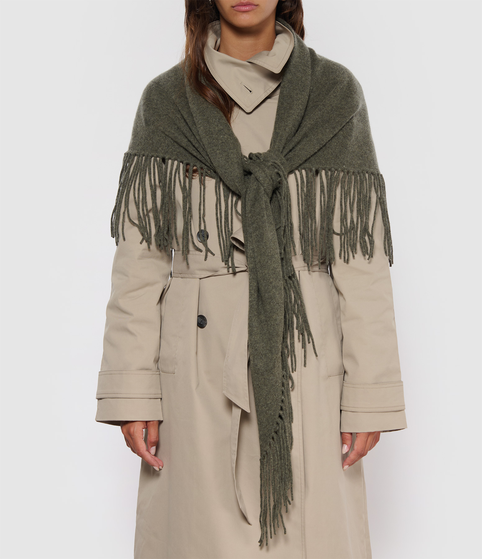 Ash Fringed Scarf