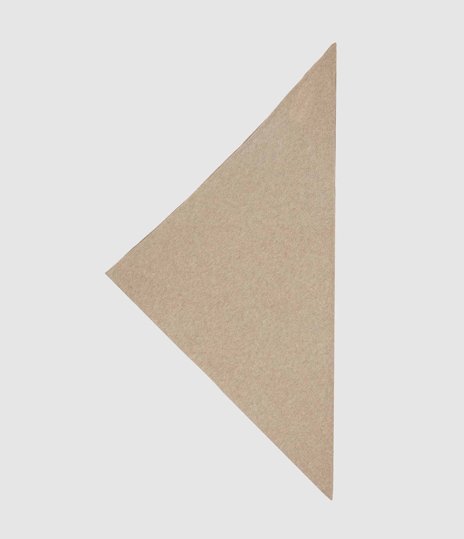 Eléonore Sandstone Cashmere Triangular Scarf