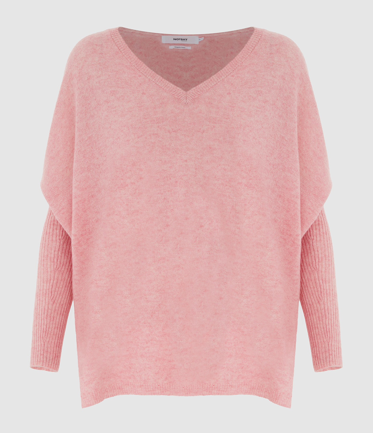 Faustine Poncho V-neck Cashmere Jumper by Fairy