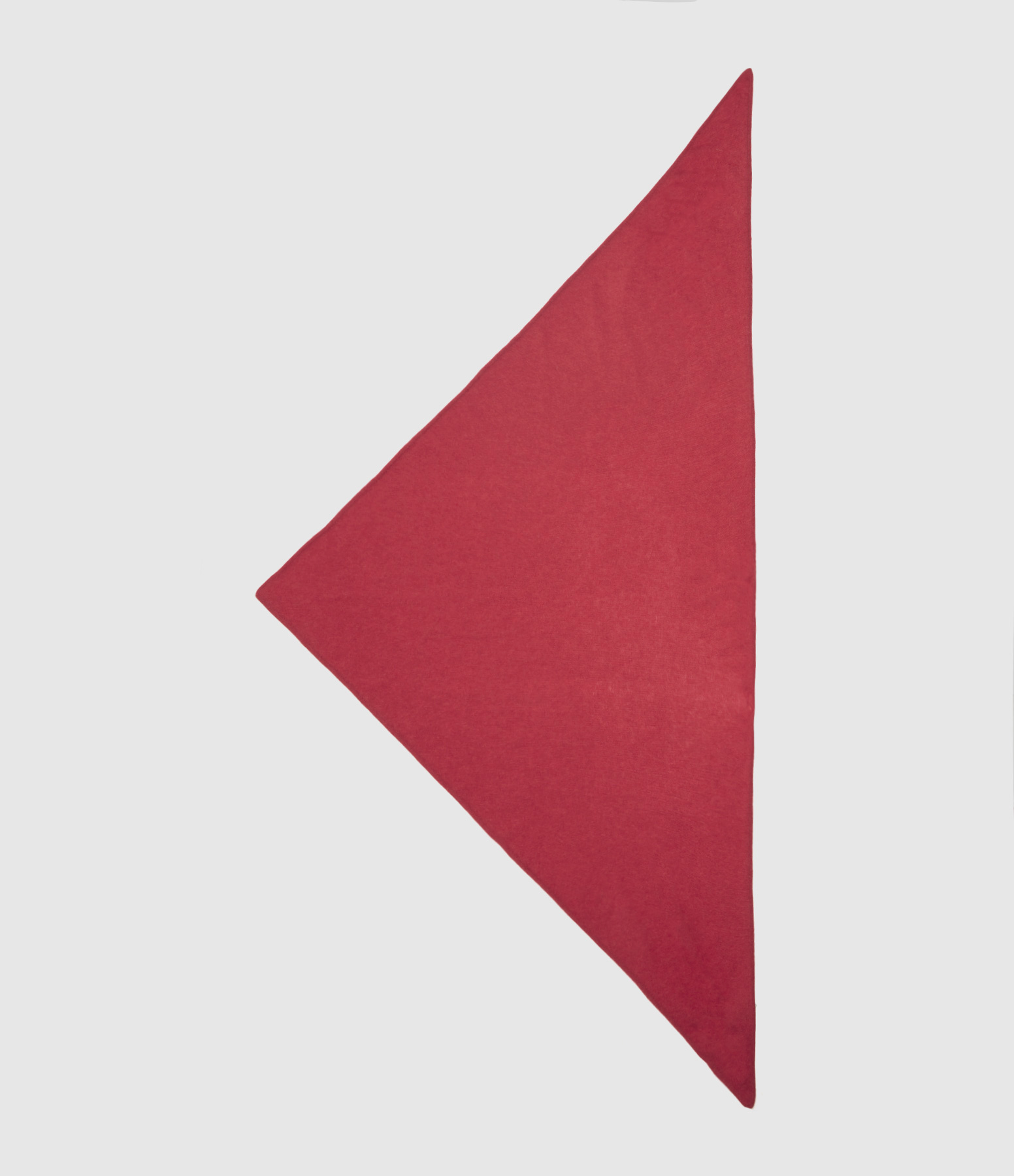 Eléonore Garnet Cashmere Triangular Scarf