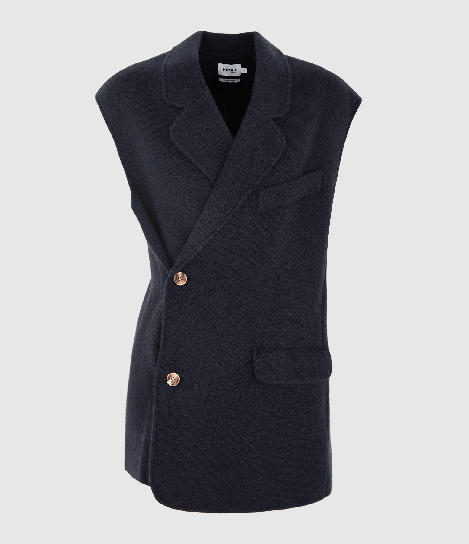 Nyx Tailored Navy Cashmere Jacket