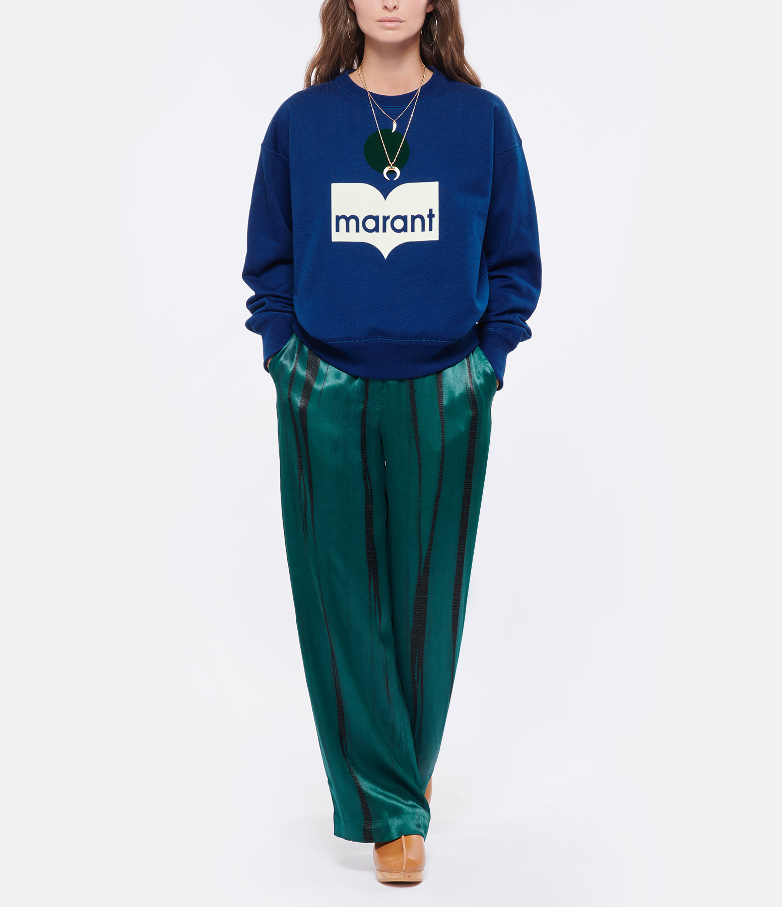 Céline Trousers in Pine Green