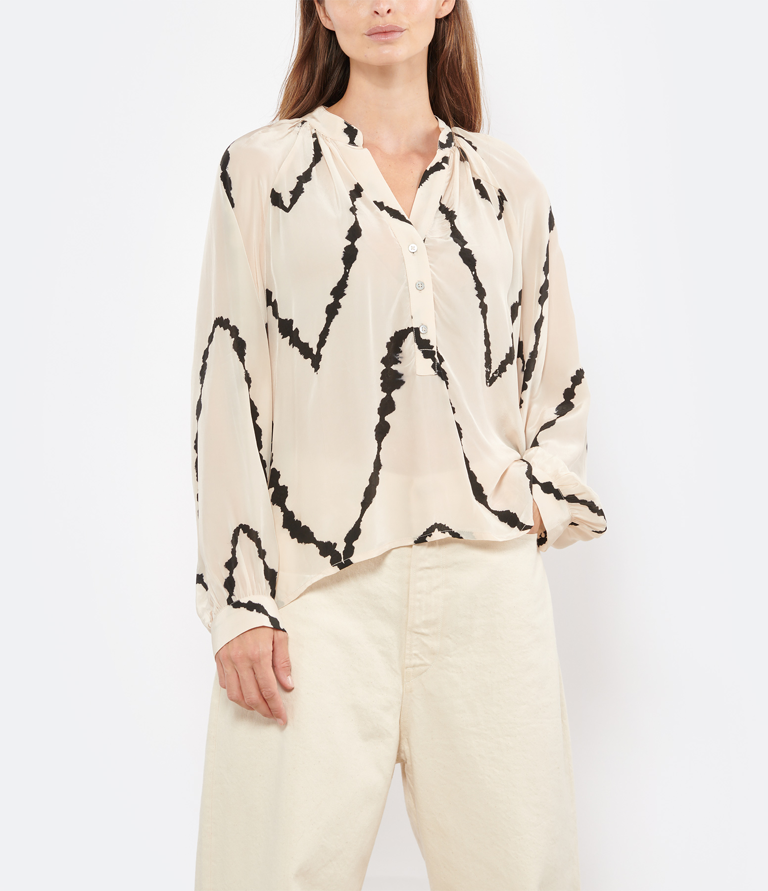 Nicky Zig Zag Blush Top