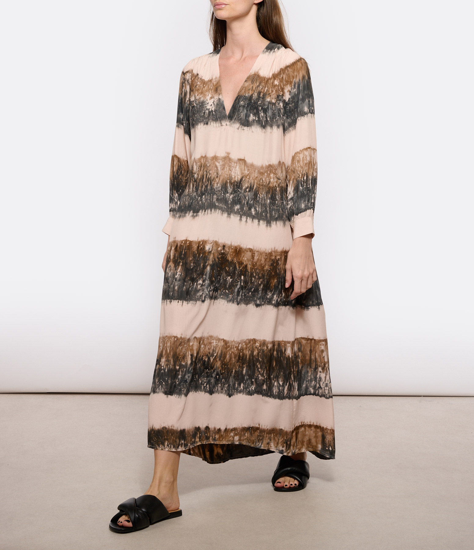 Erika Blackish Maxi Dress