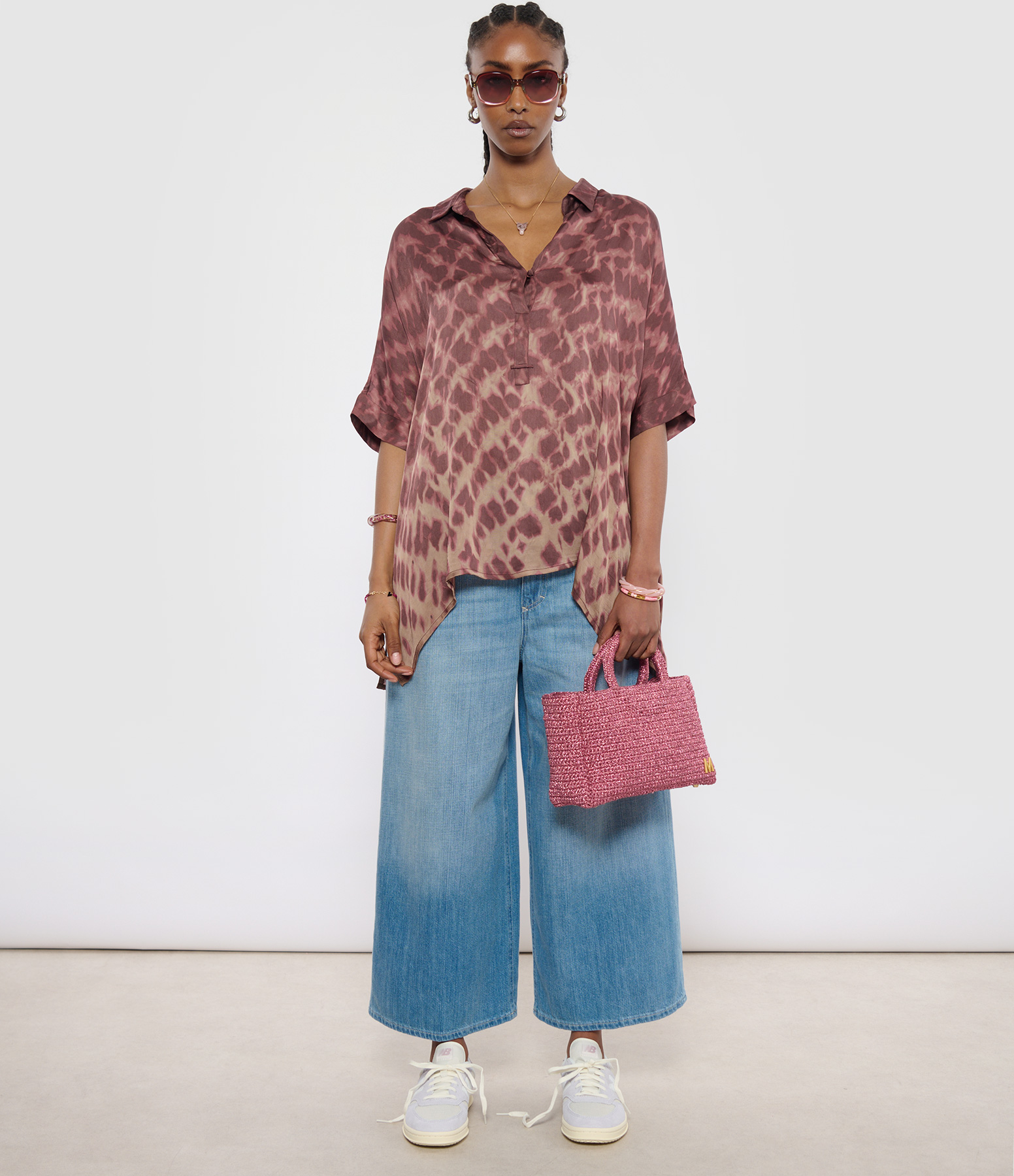 Sabine Spots Berry Blouses