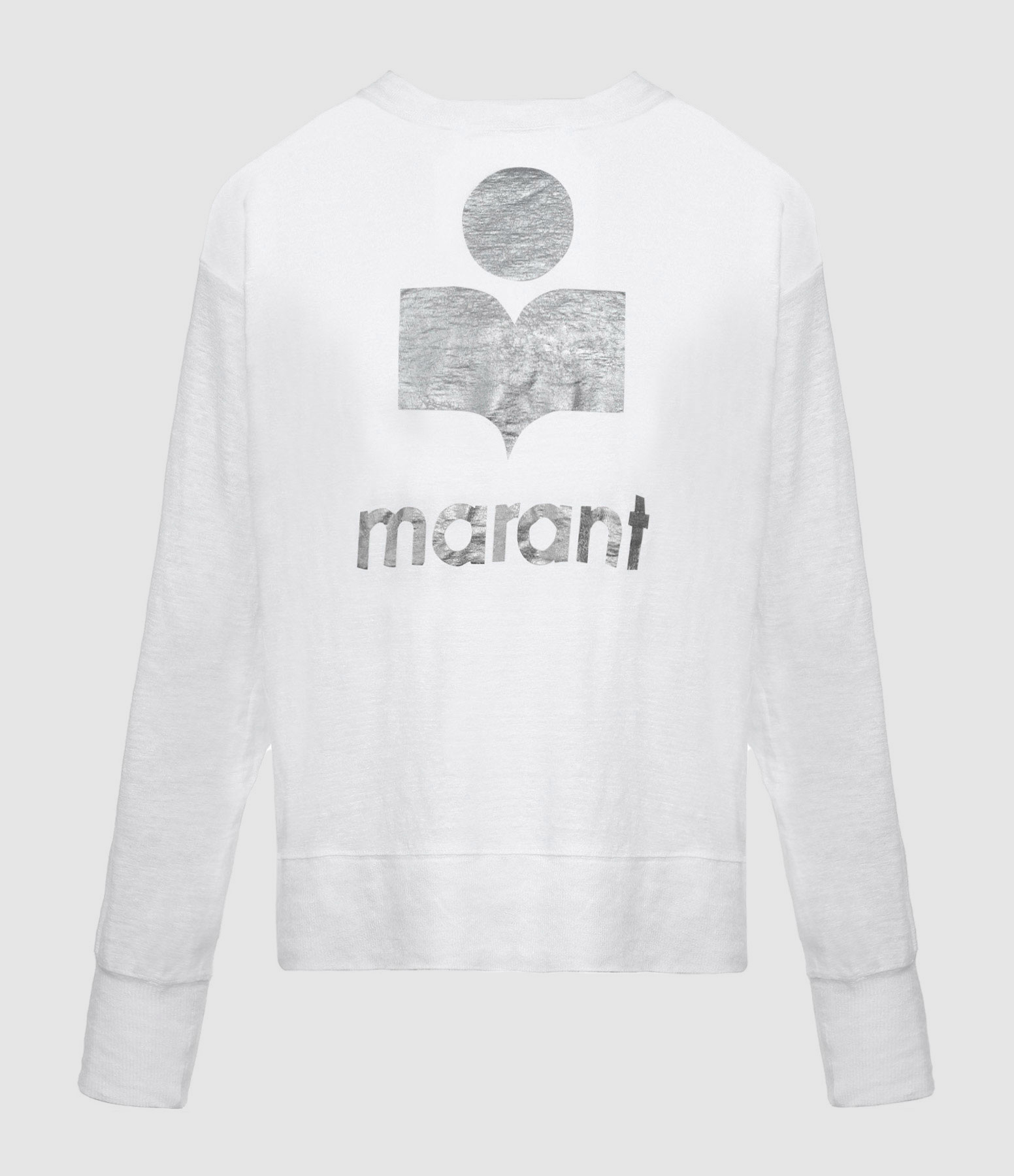 Klowia Linen T-shirt in Silver White