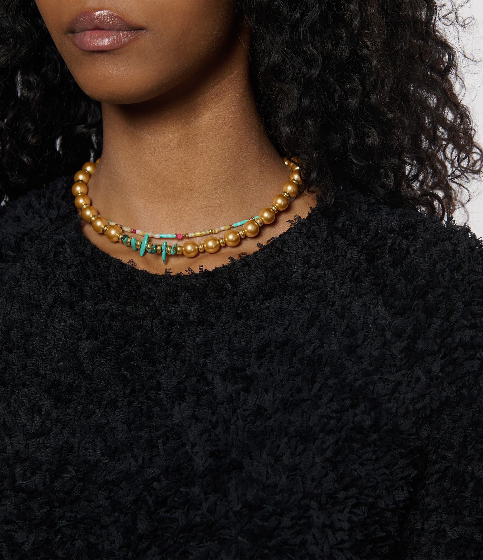 Natural Turquoise Stromboli Necklace