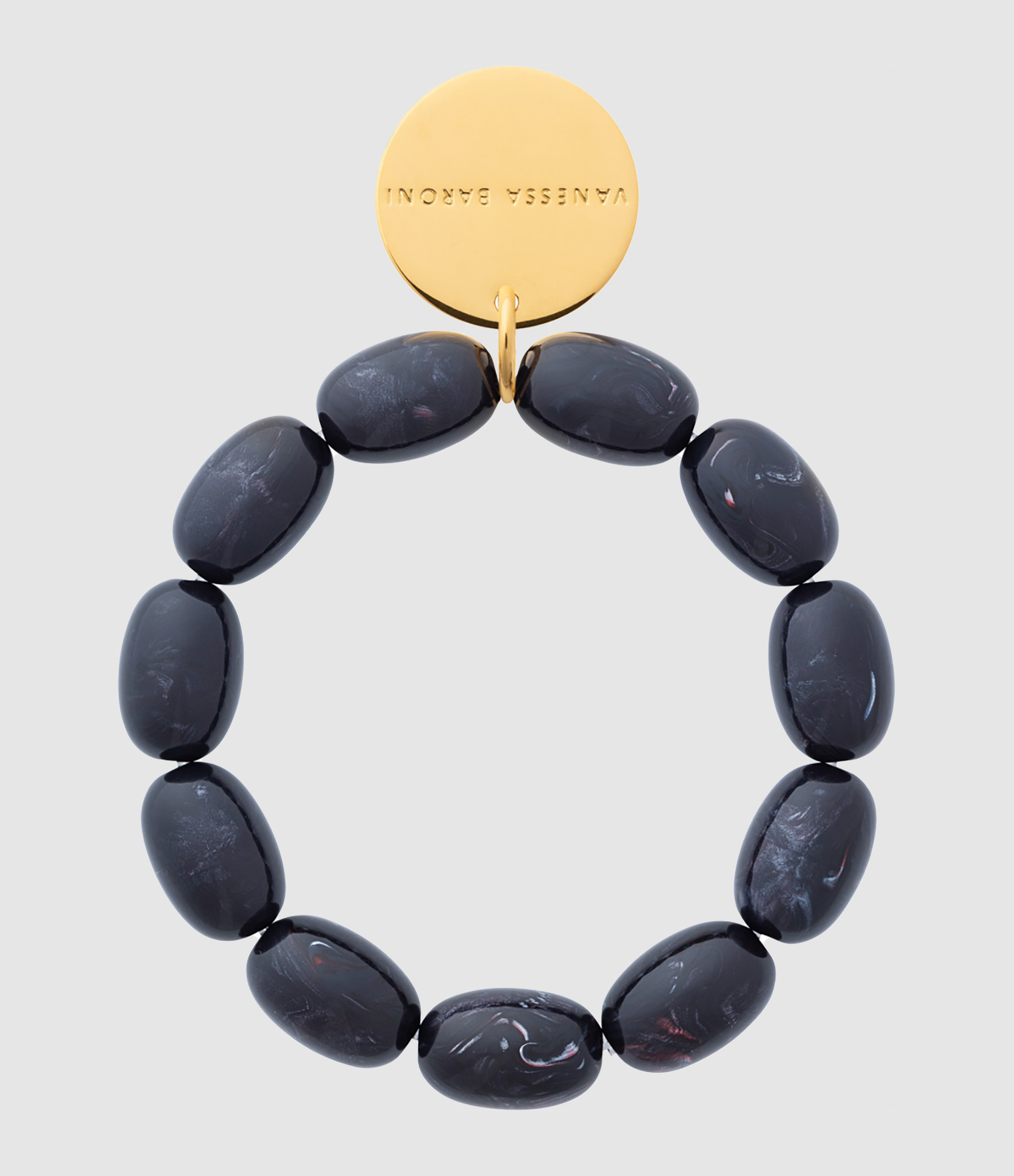 Olive Flex Black Universe Marble Bracelet