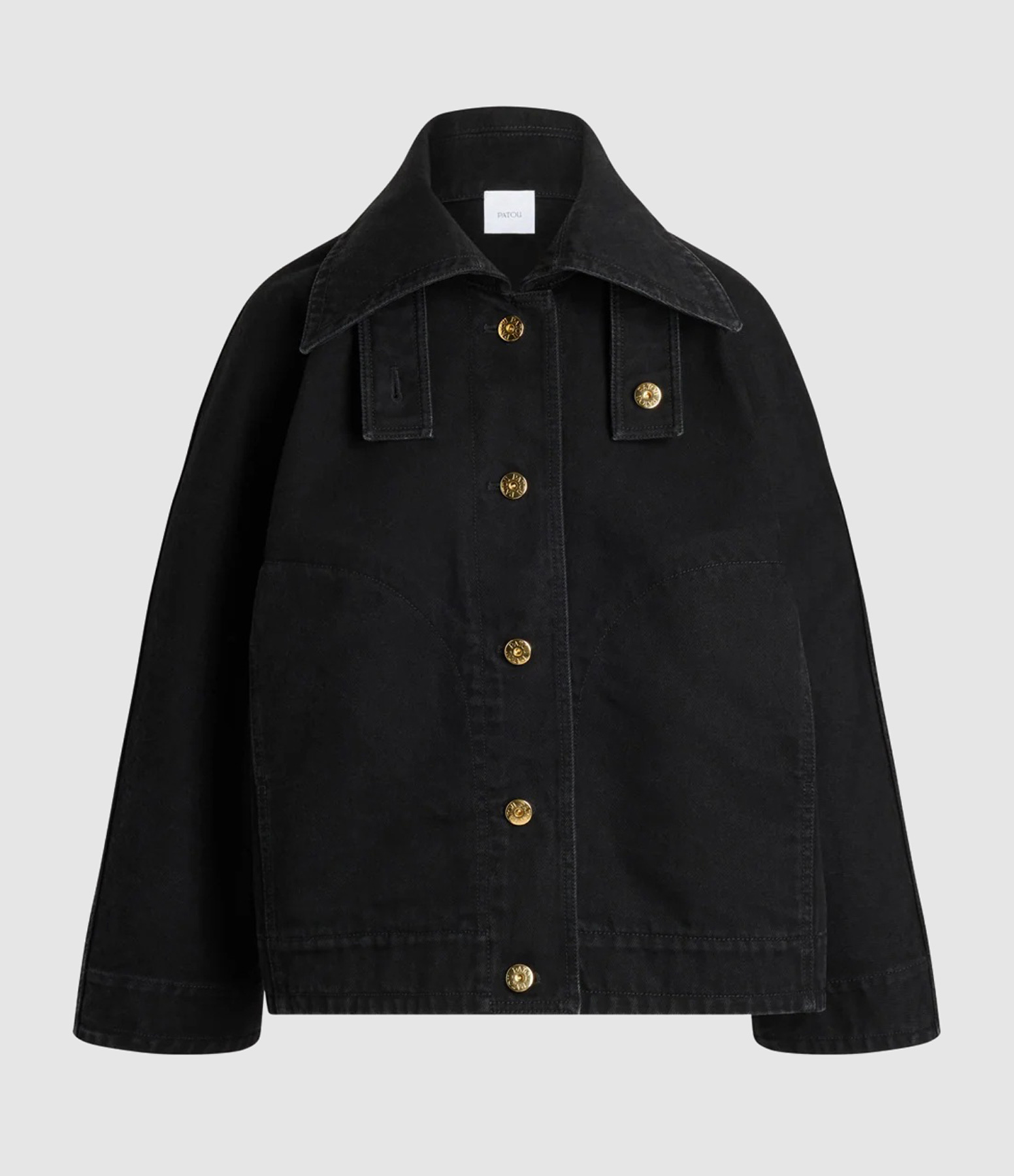 Khol Stone Denim Volume Parka