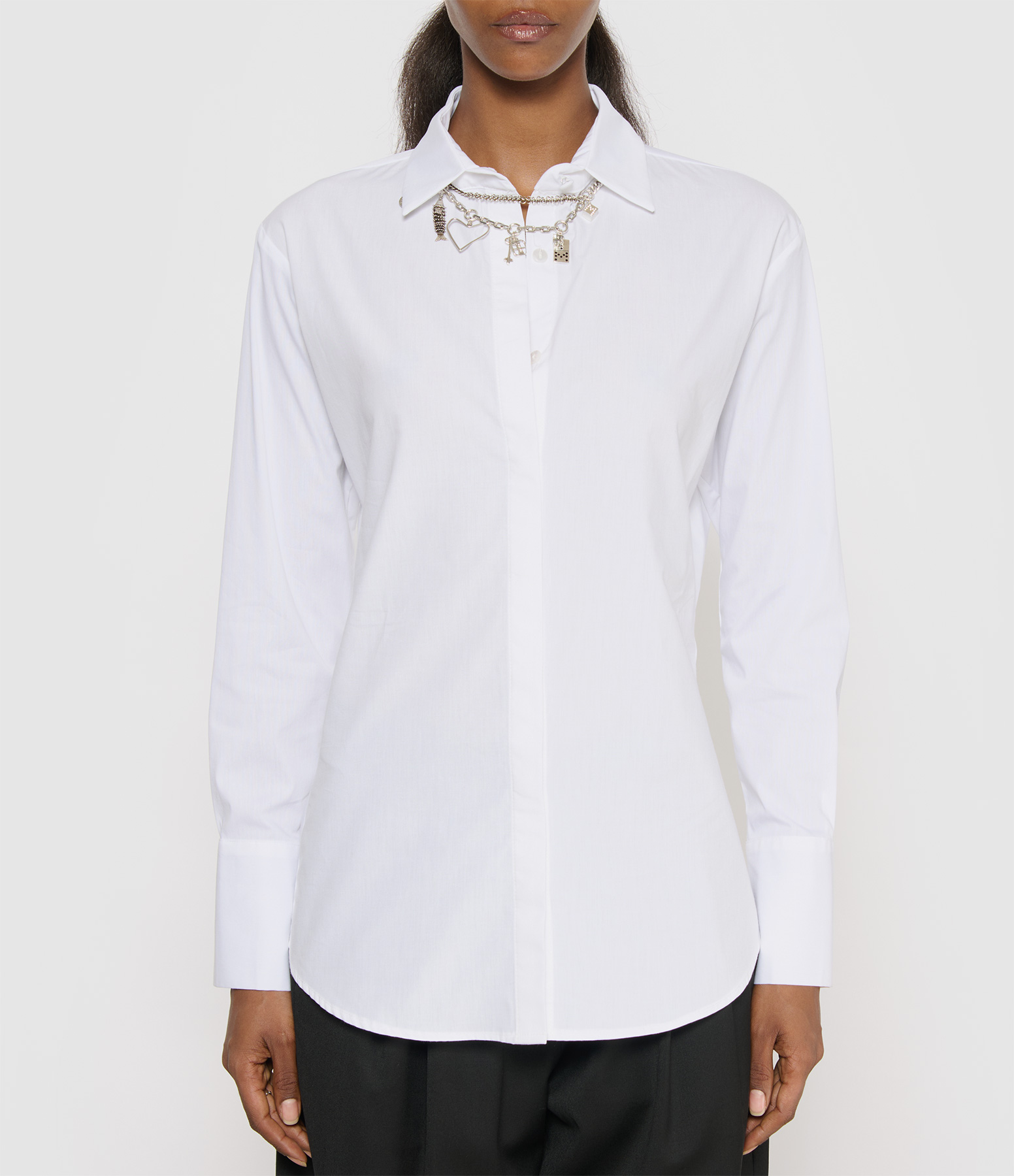 Anabelle Relax White Poplin Shirt