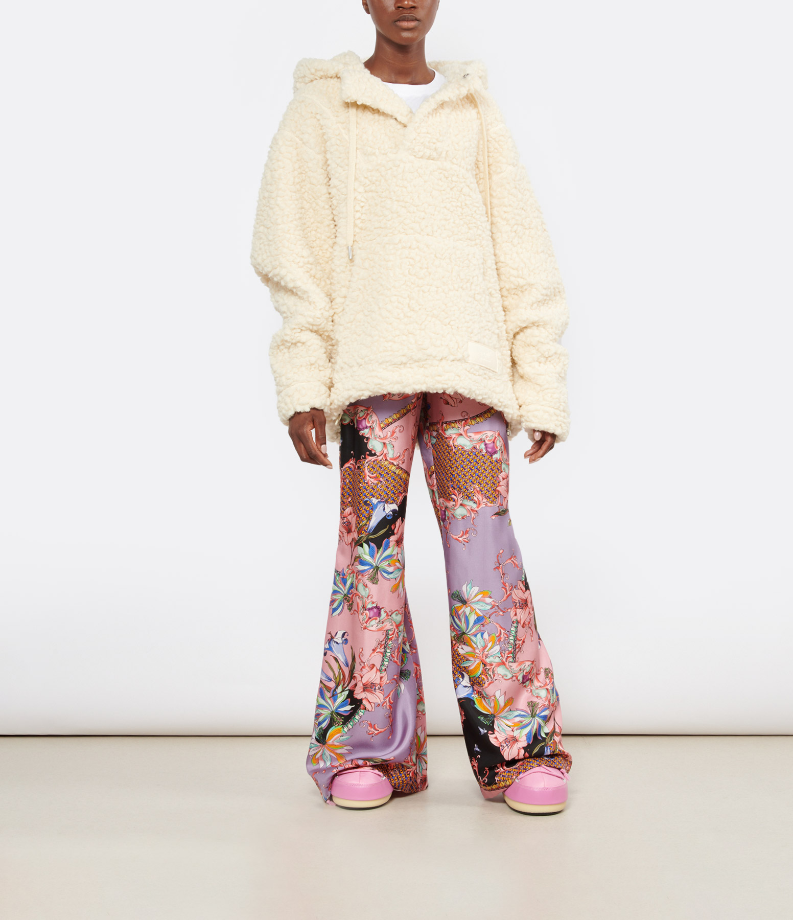 Axel Floral Silk Trousers