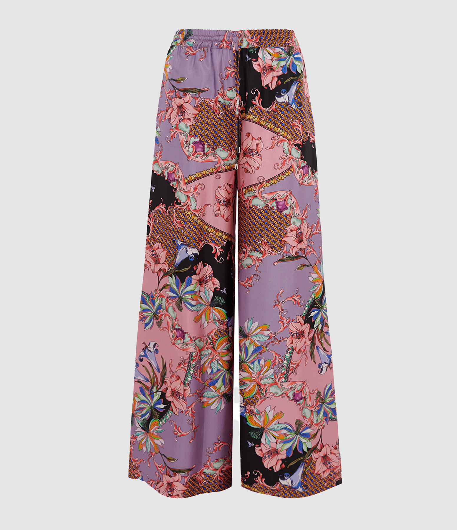 Axel Floral Silk Trousers