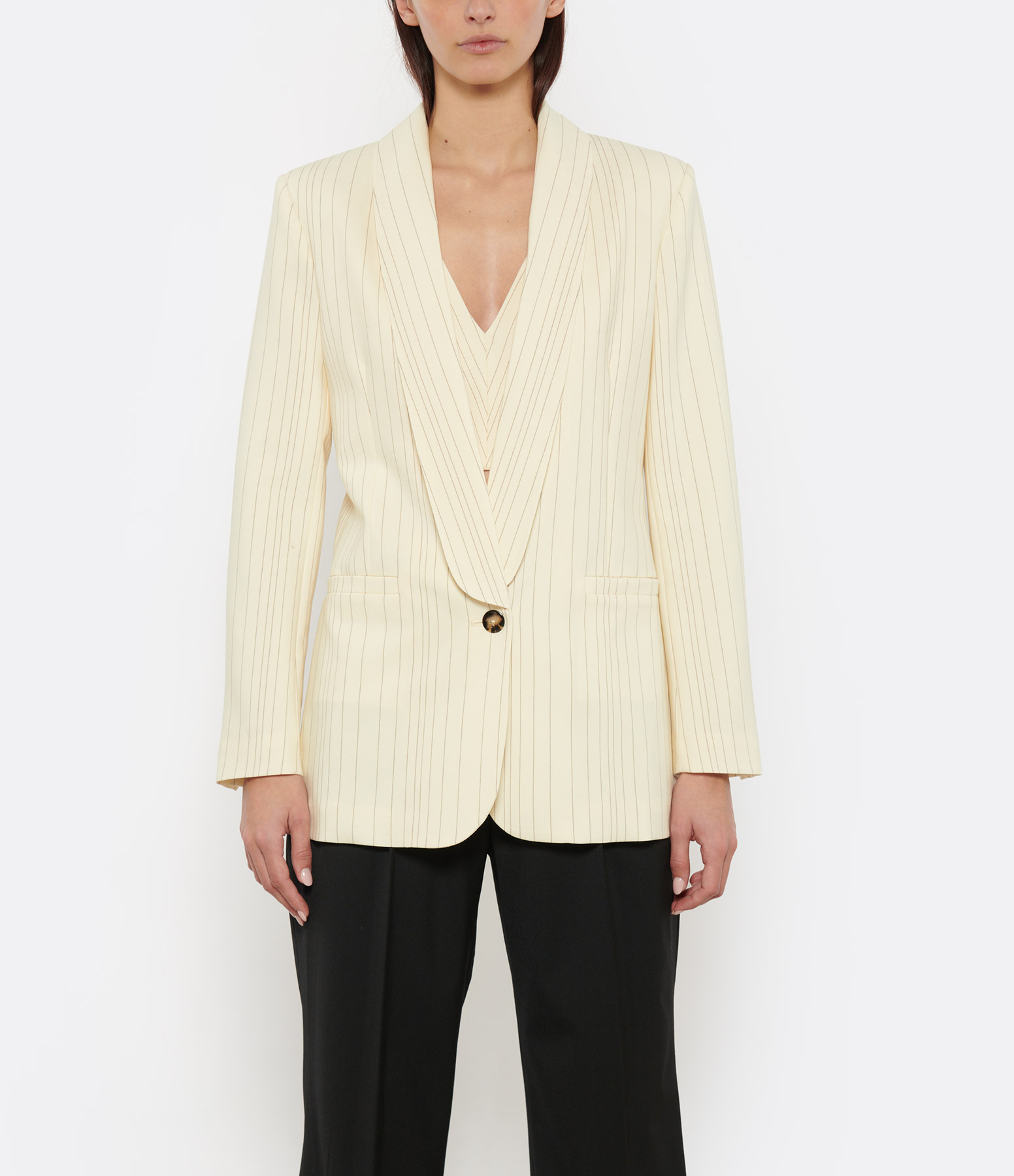 Elodie Blazer in Ecru