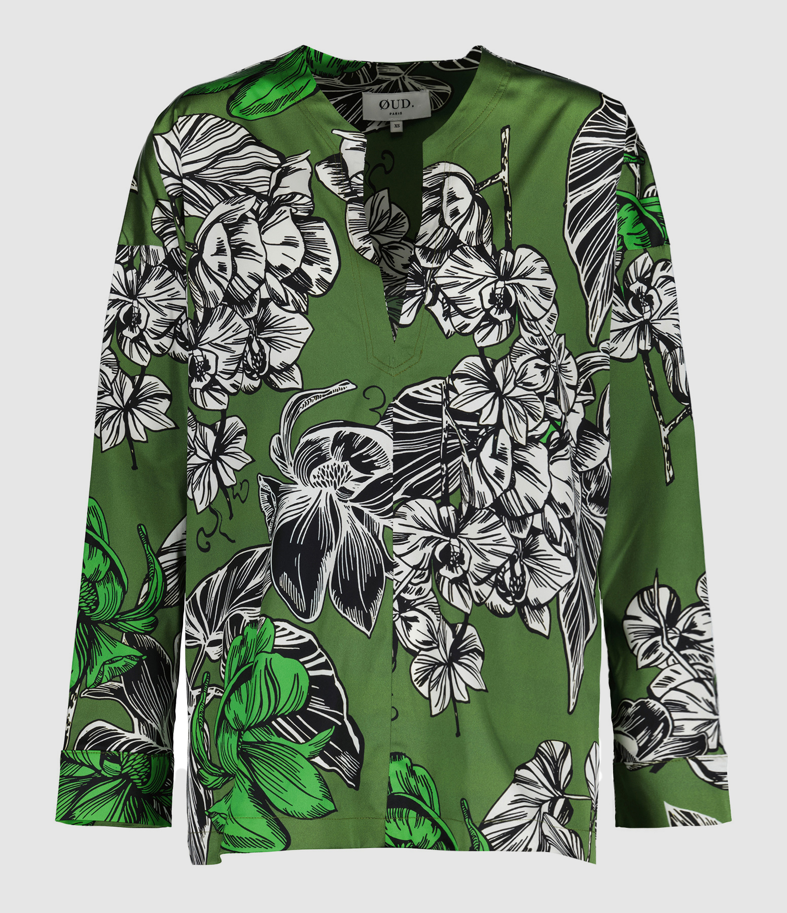 Lorenzo Green Silk Blouse