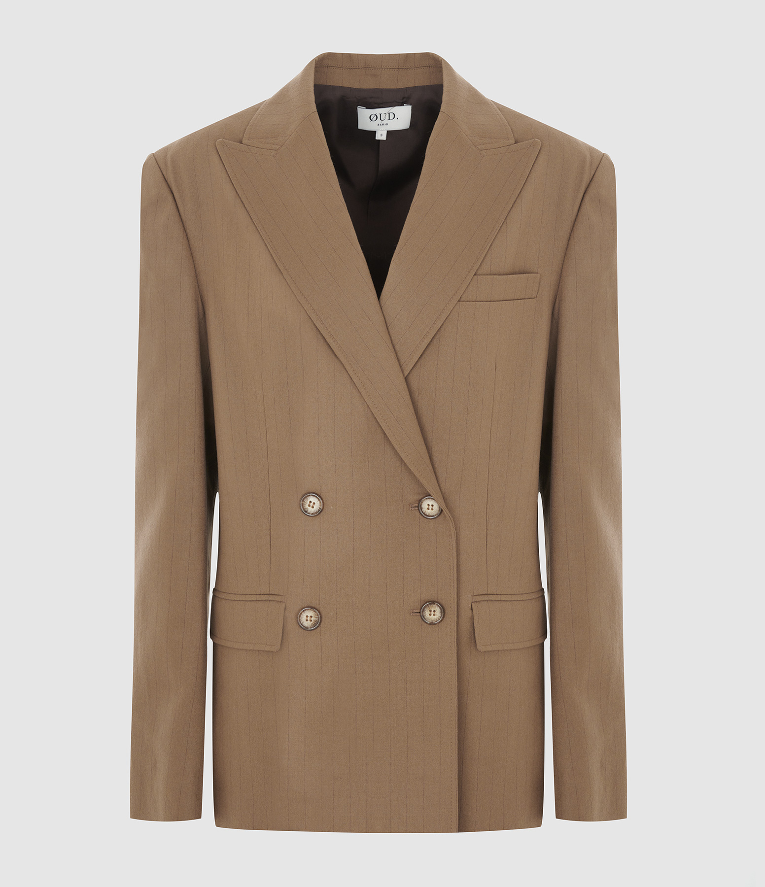Raph Camel Striped Blazer