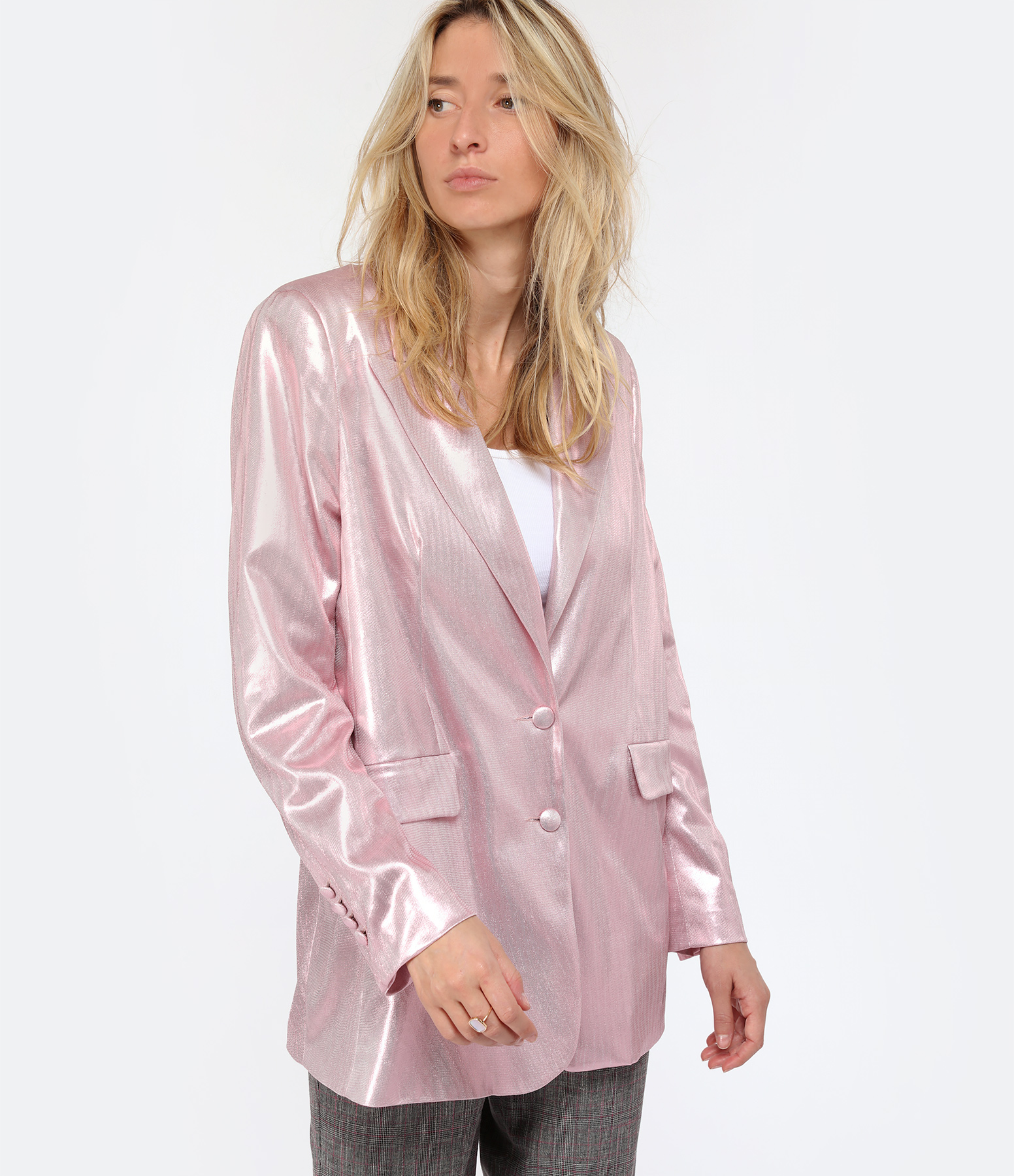 Sonia Metallic Pink Jacket