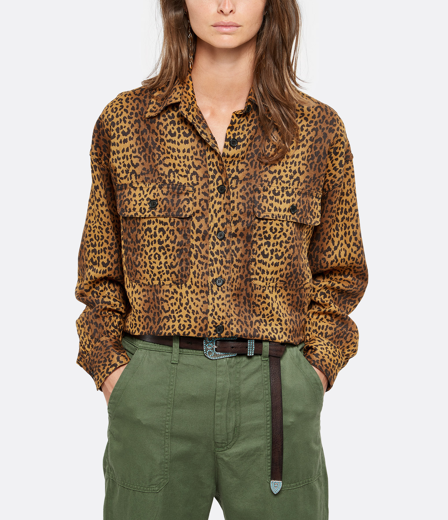 Holloway Honey-Coloured Linen Shirt