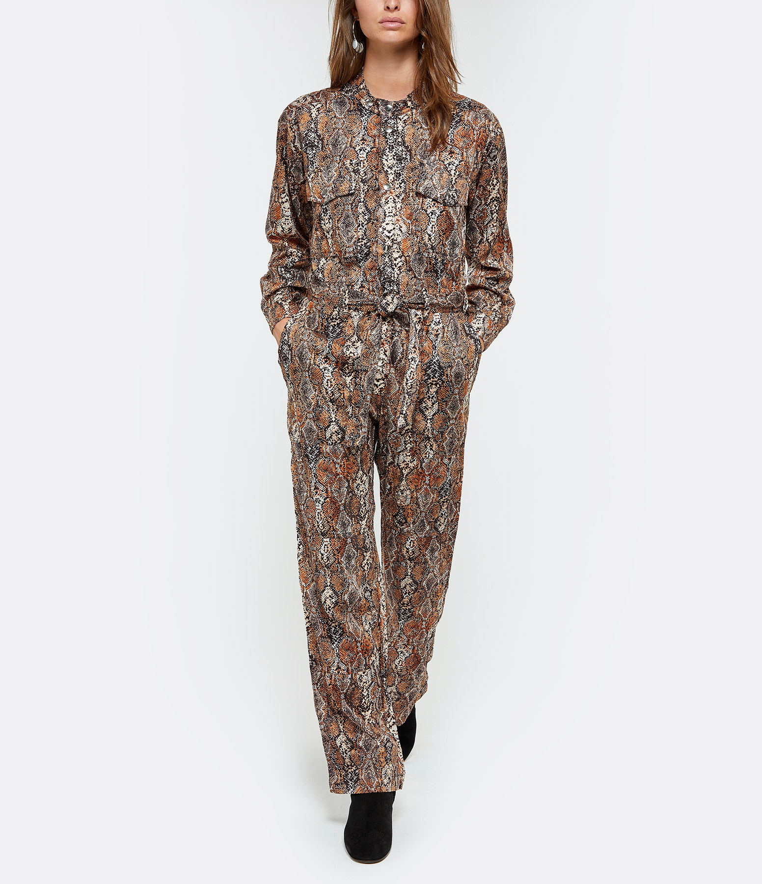 Ynez Cotton Amber Jumpsuit