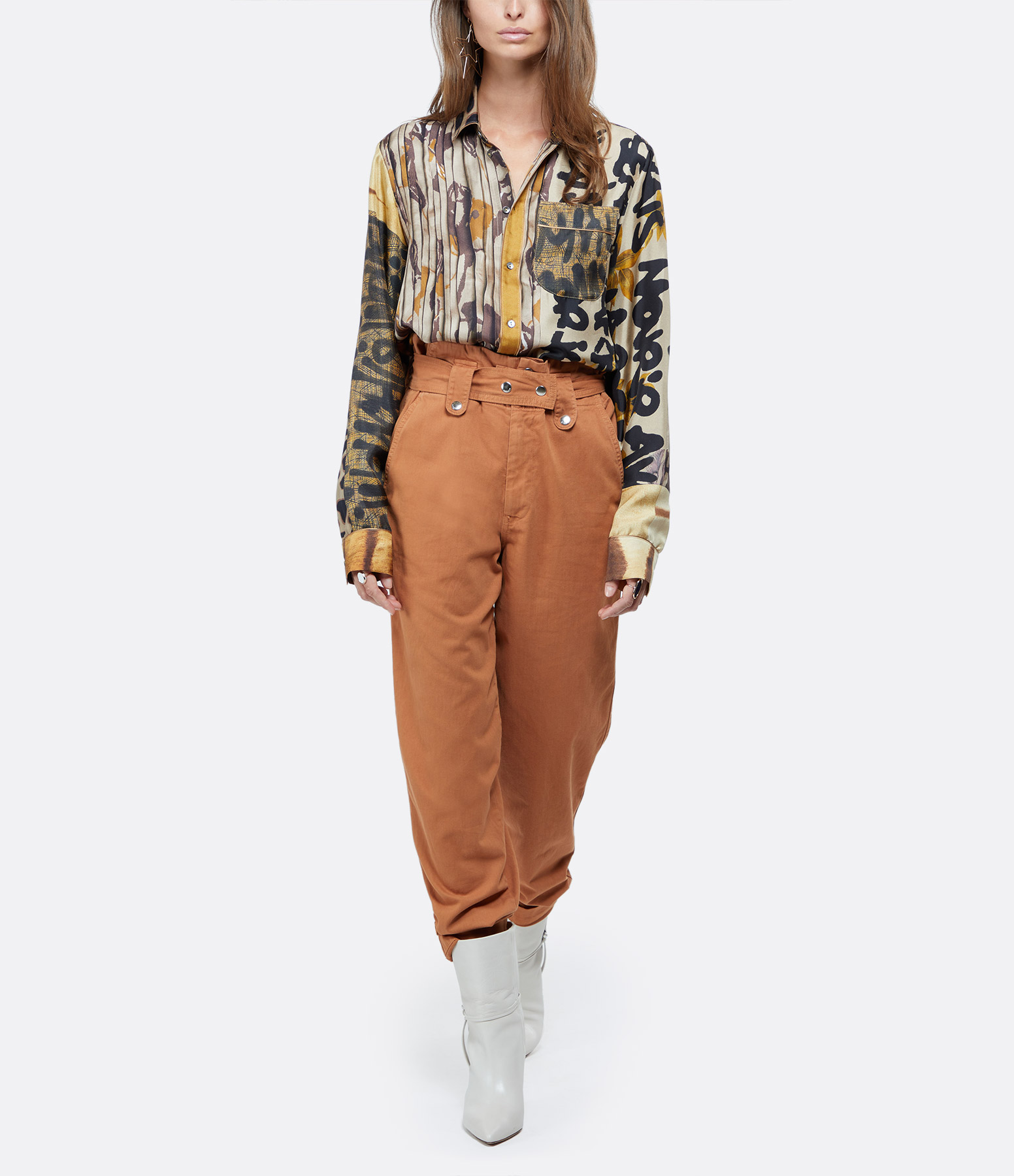 Jesse Cotton Trousers in Honey