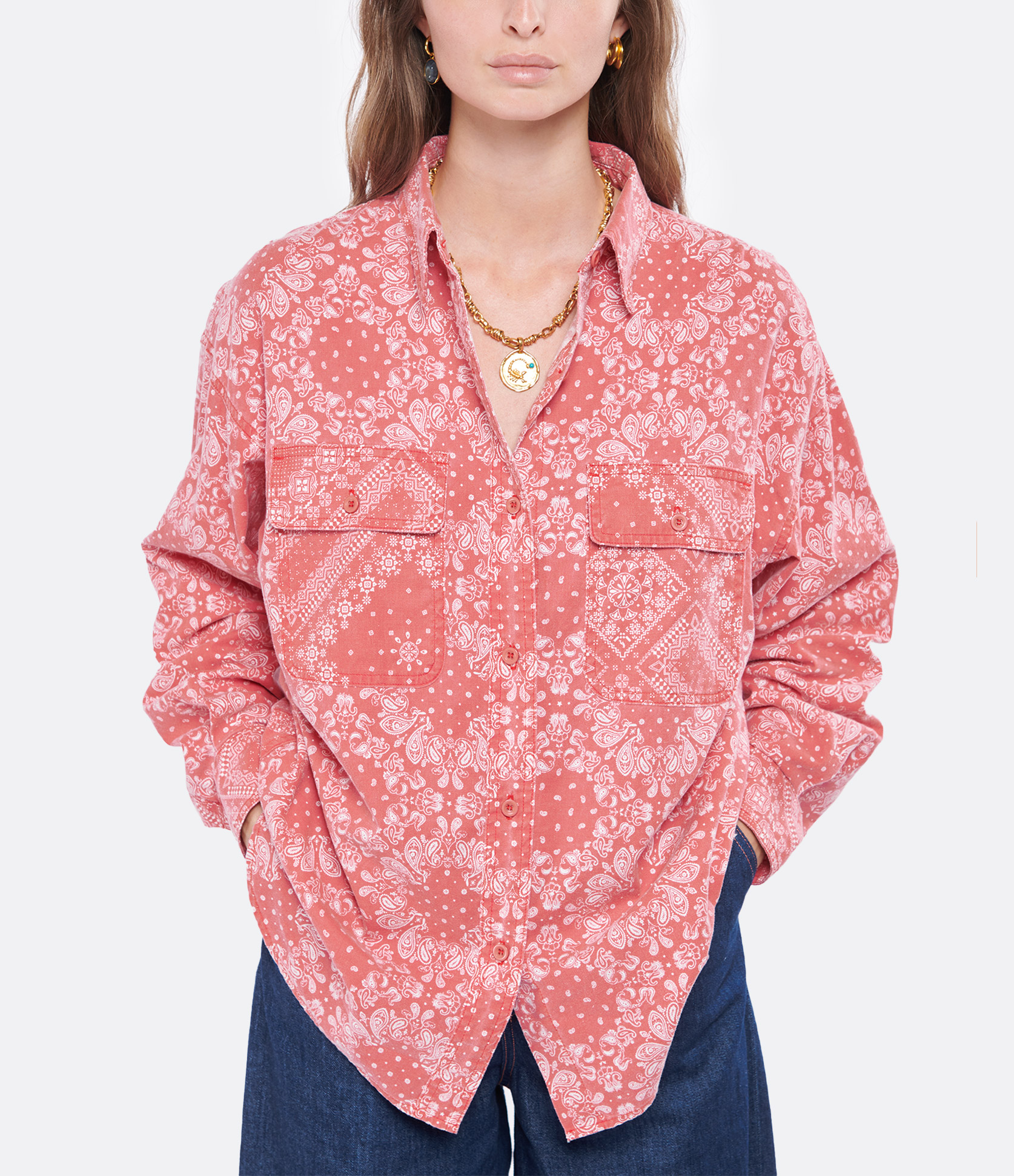Holloway Red Faded Bandana Shirt
