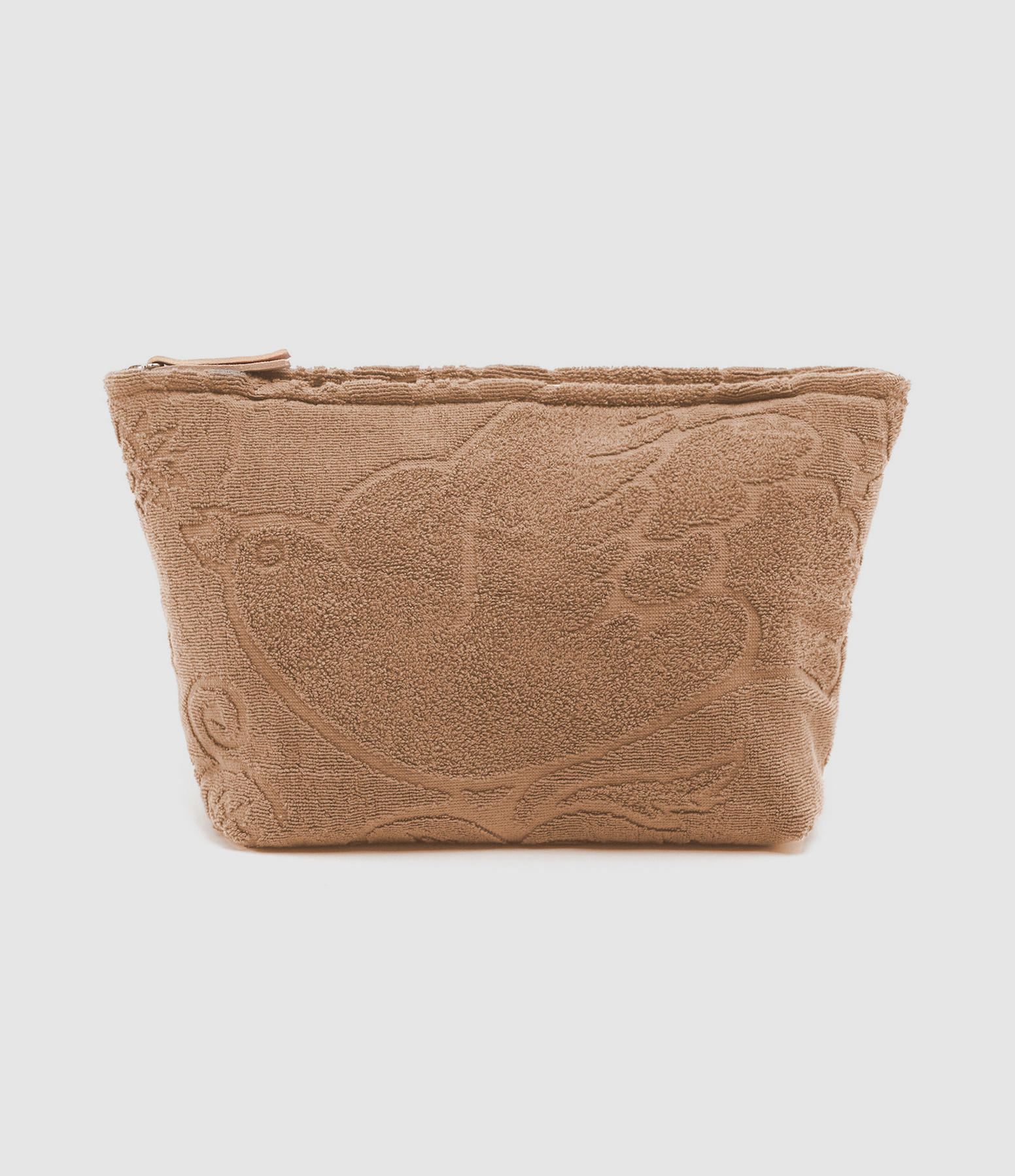 Walakin Large Caramel-Coloured Terry Cloth Toiletry Bag