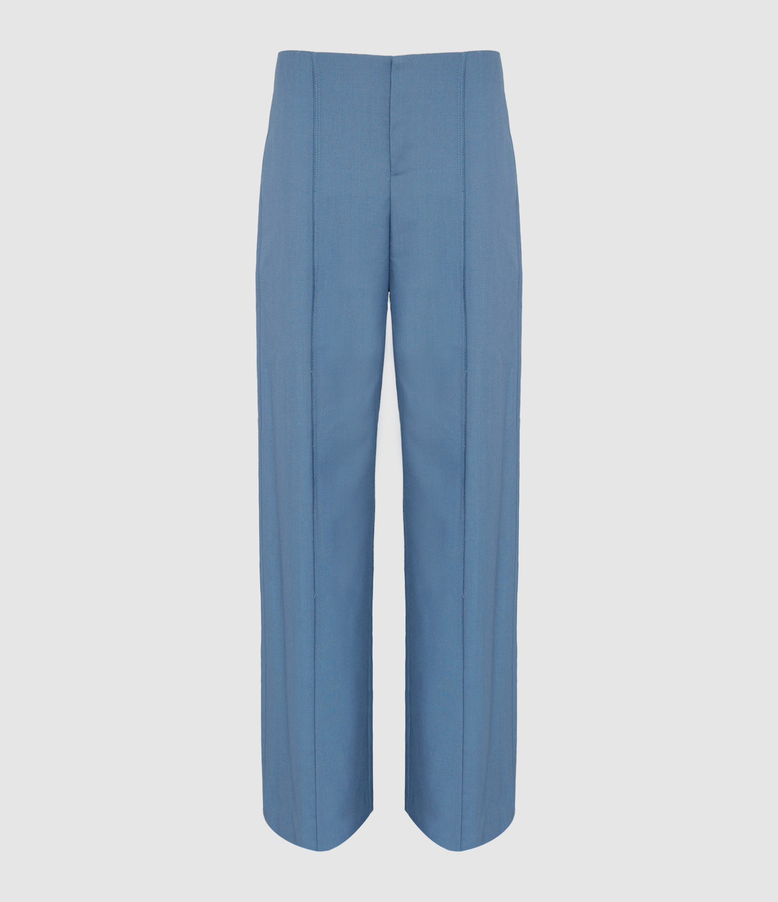 Sapphire Blue Wool Trousers