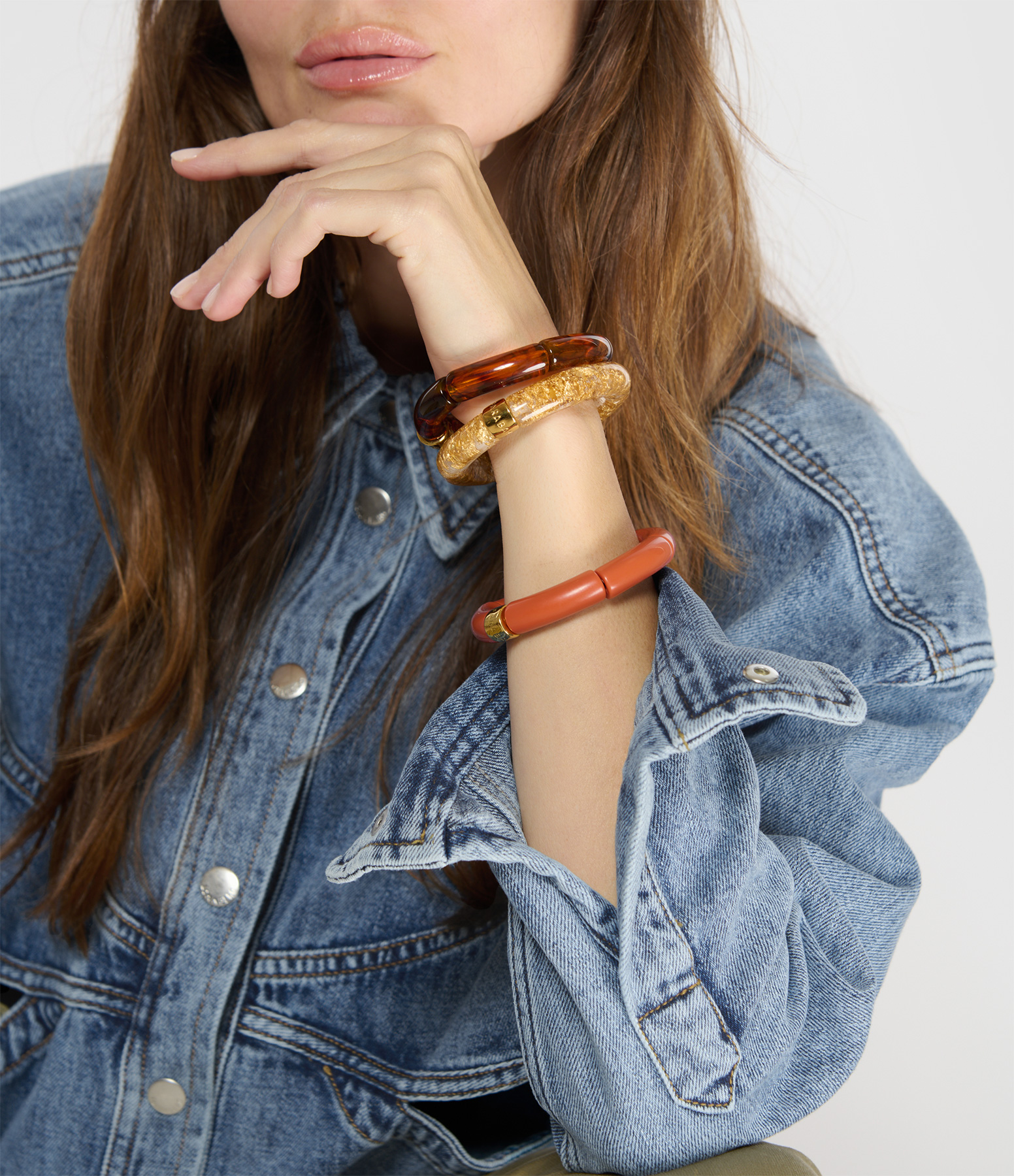 Acaraje Brown Trio Bracelets