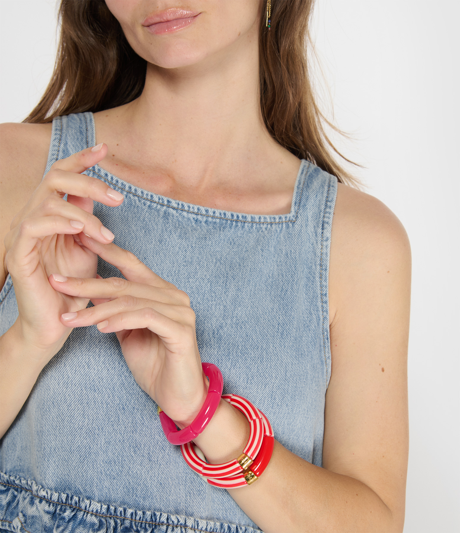 Trio Riviera-Magenta Bracelet