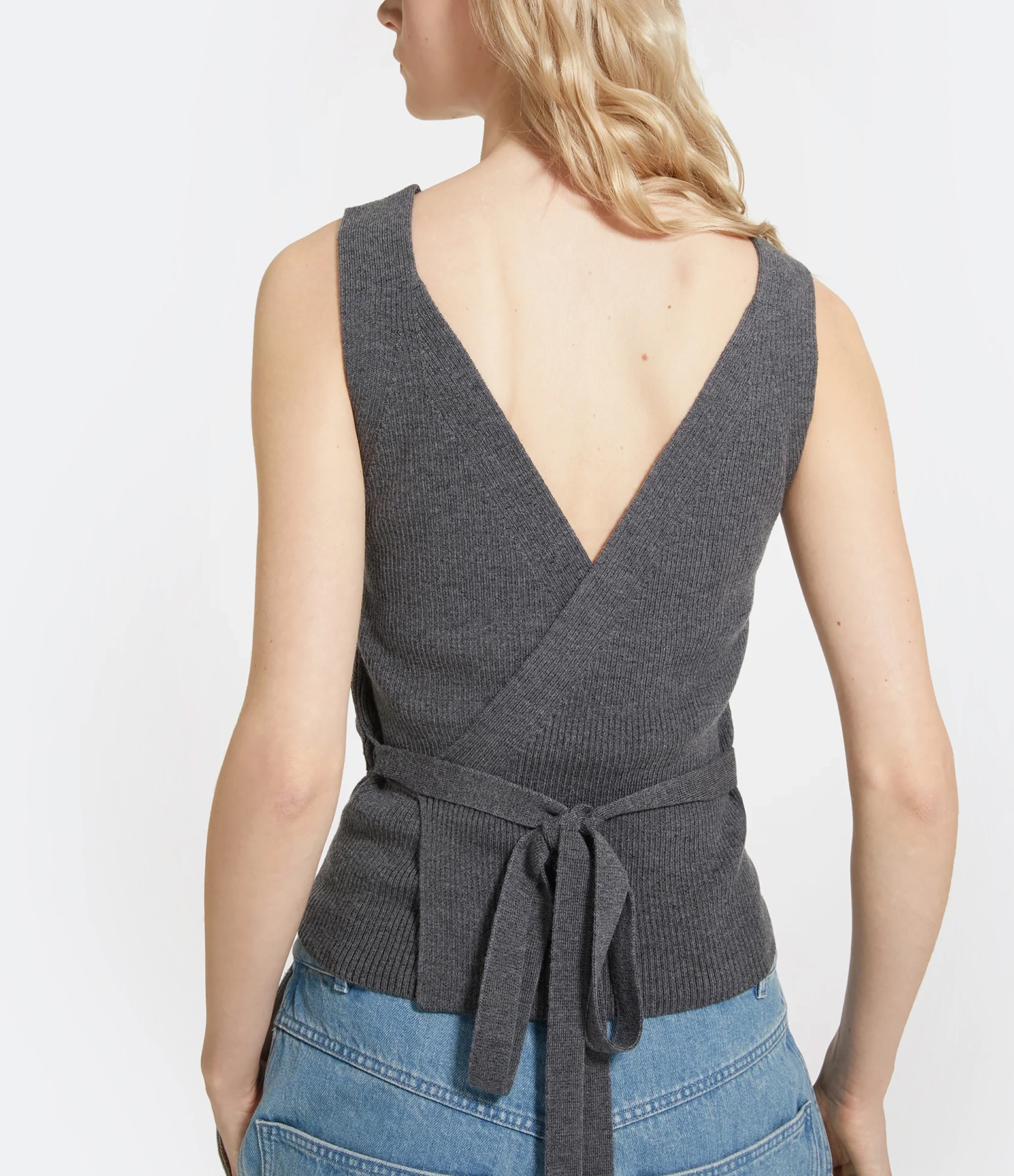 Graphite Wool Tank Top