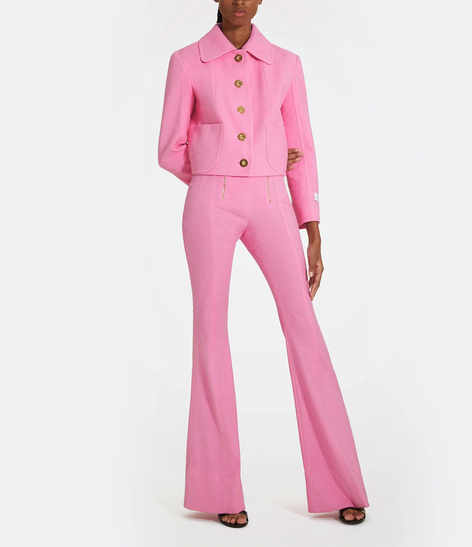 Iconic Cotton Trousers in Begonia Pink