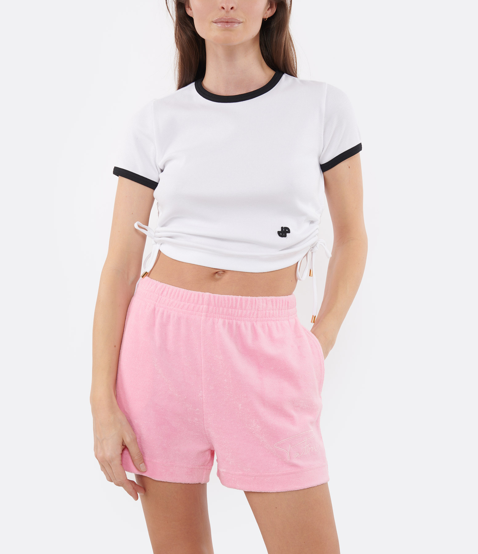 Pink Terry Bubble Shorts