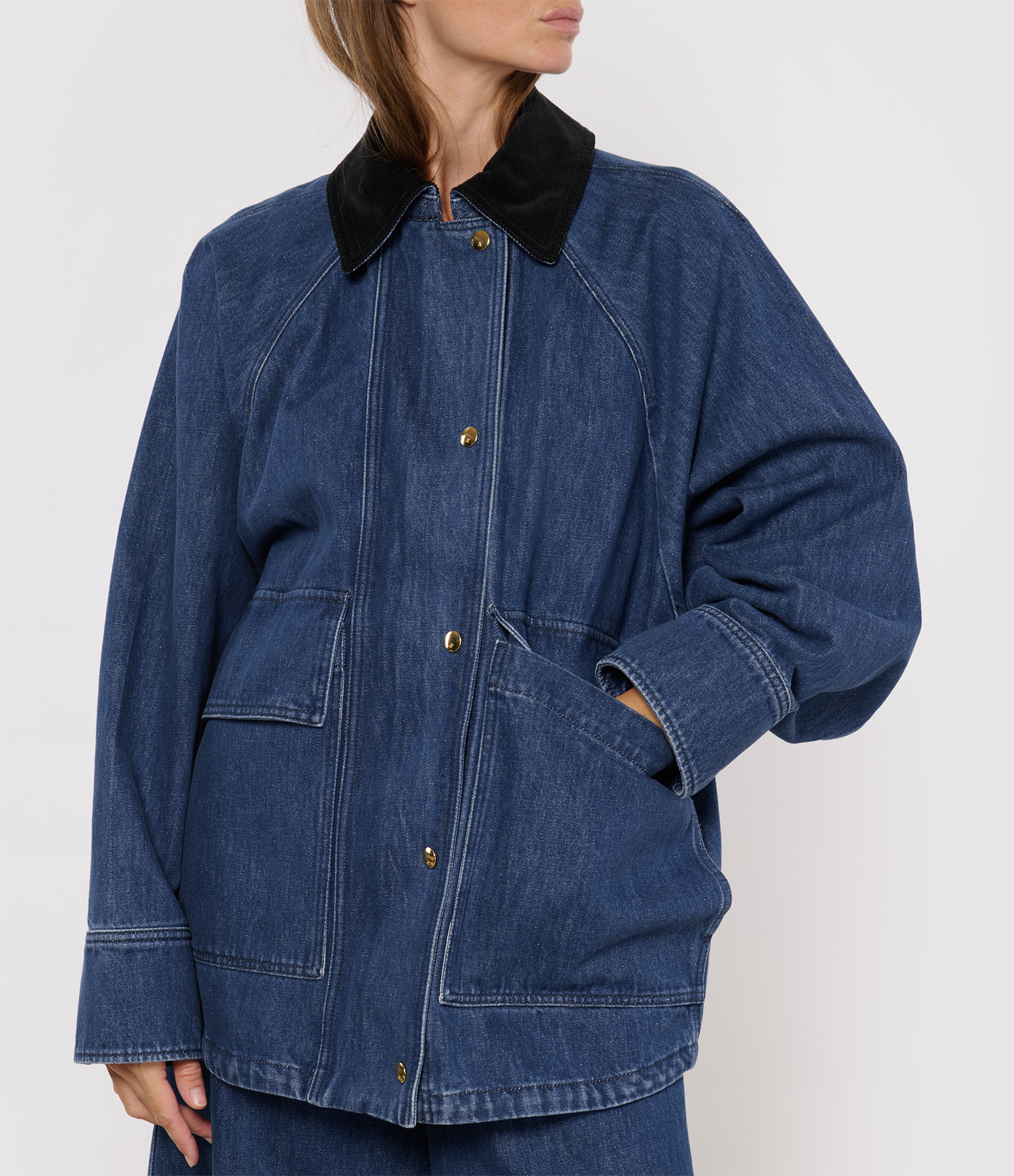 Blue Denim Parka