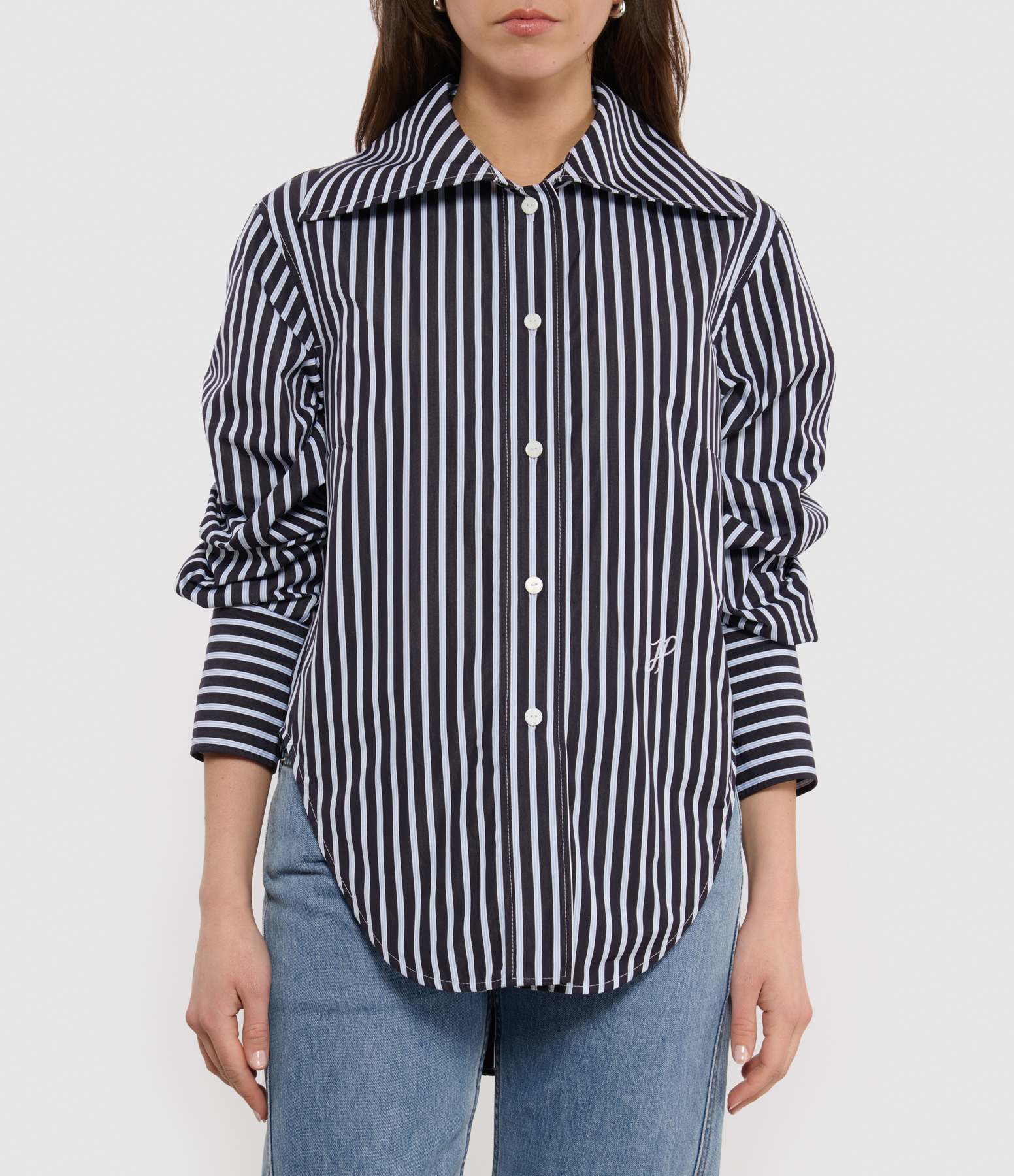 Navy Stripes Violin Shirt