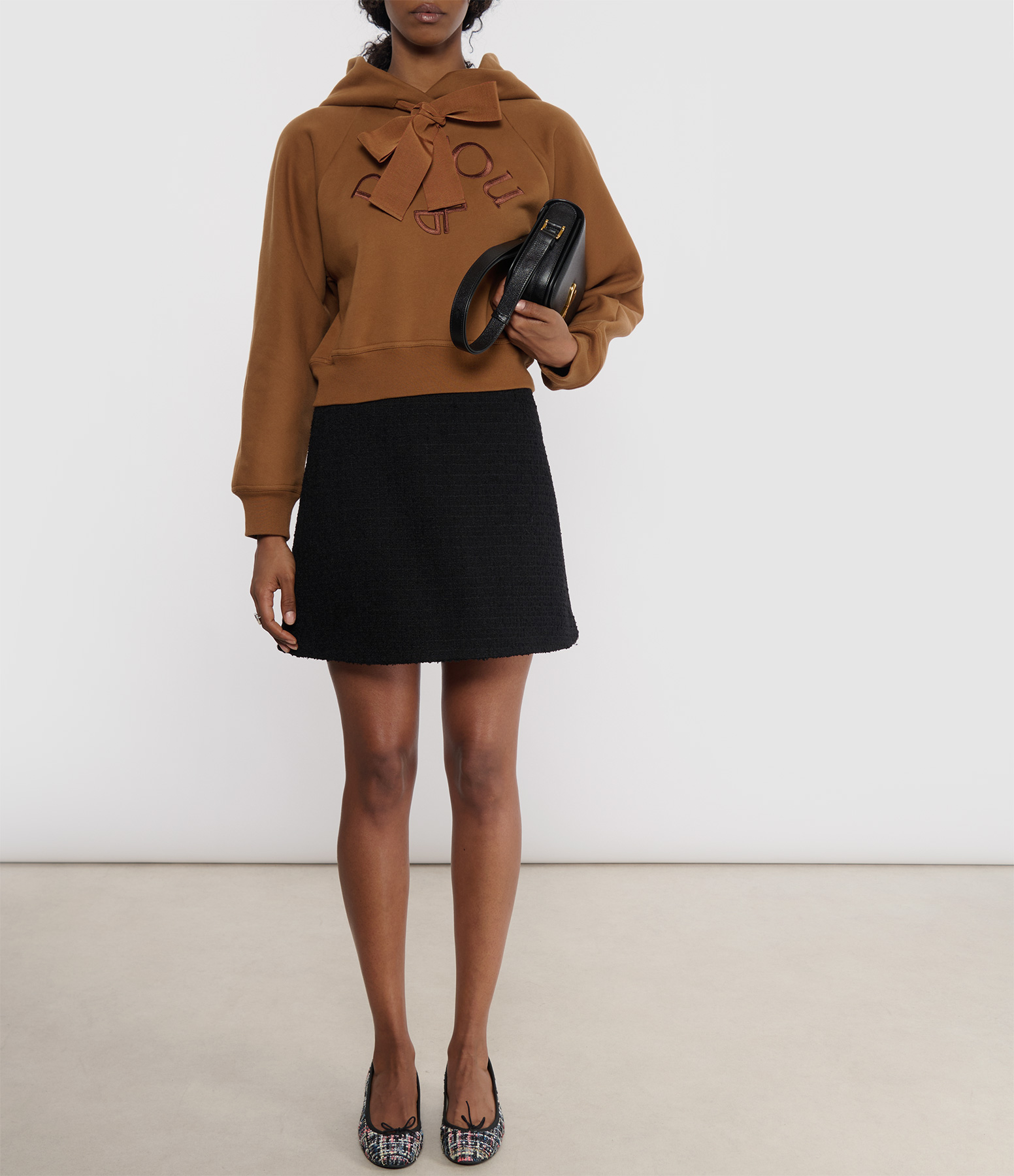 Black Short A-line Skirt