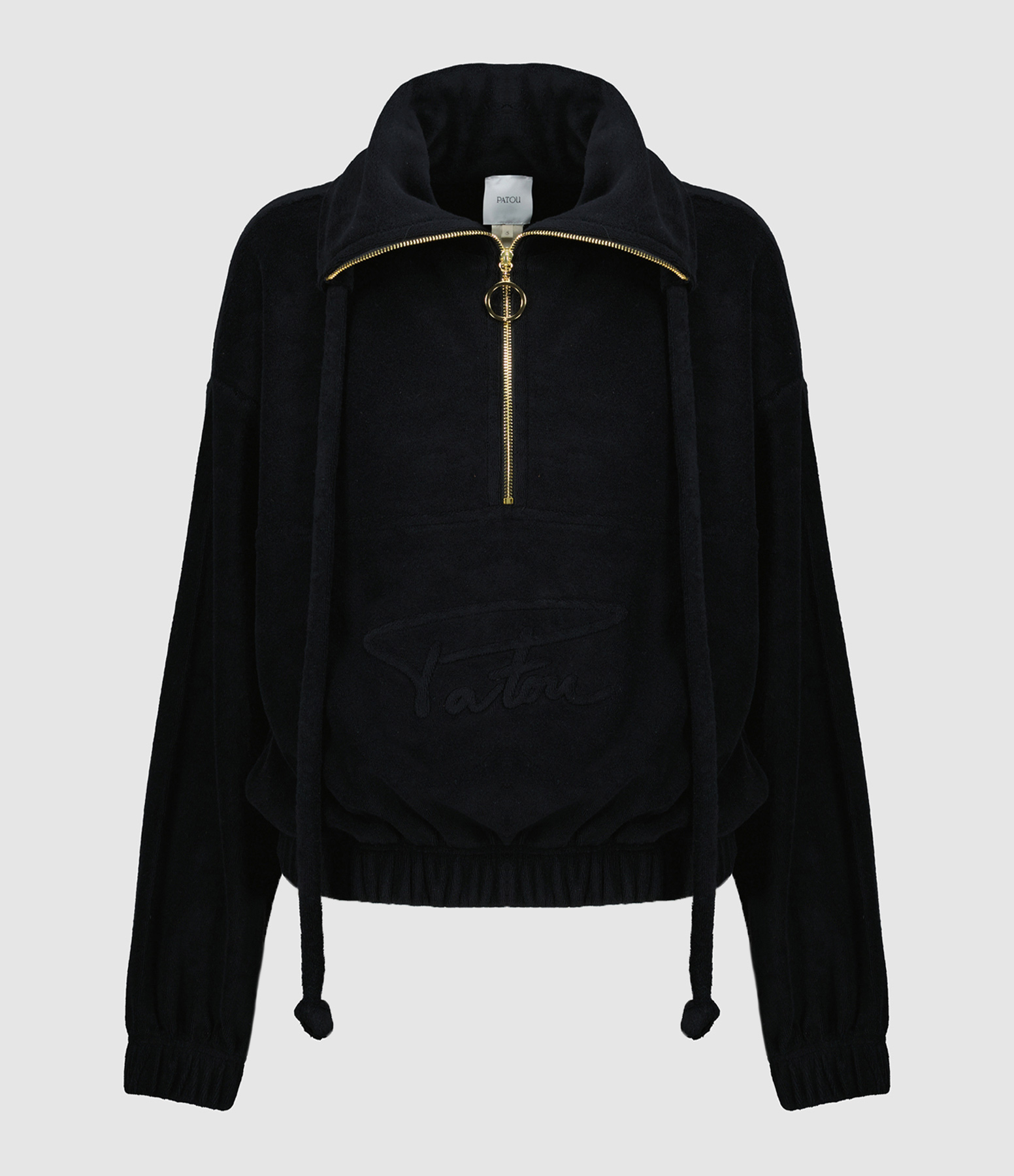 Black Bubble Terry Sweatshirt