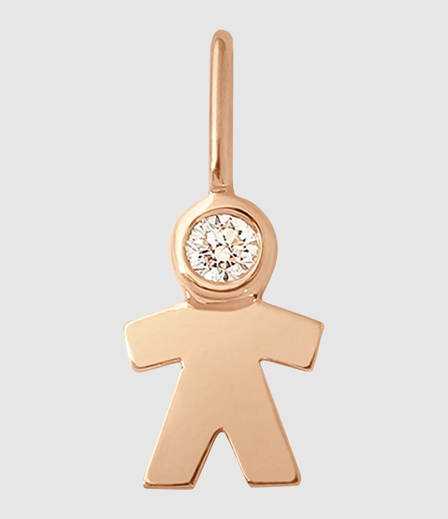 Cosmic Boy Rose Gold and Diamond Pendant