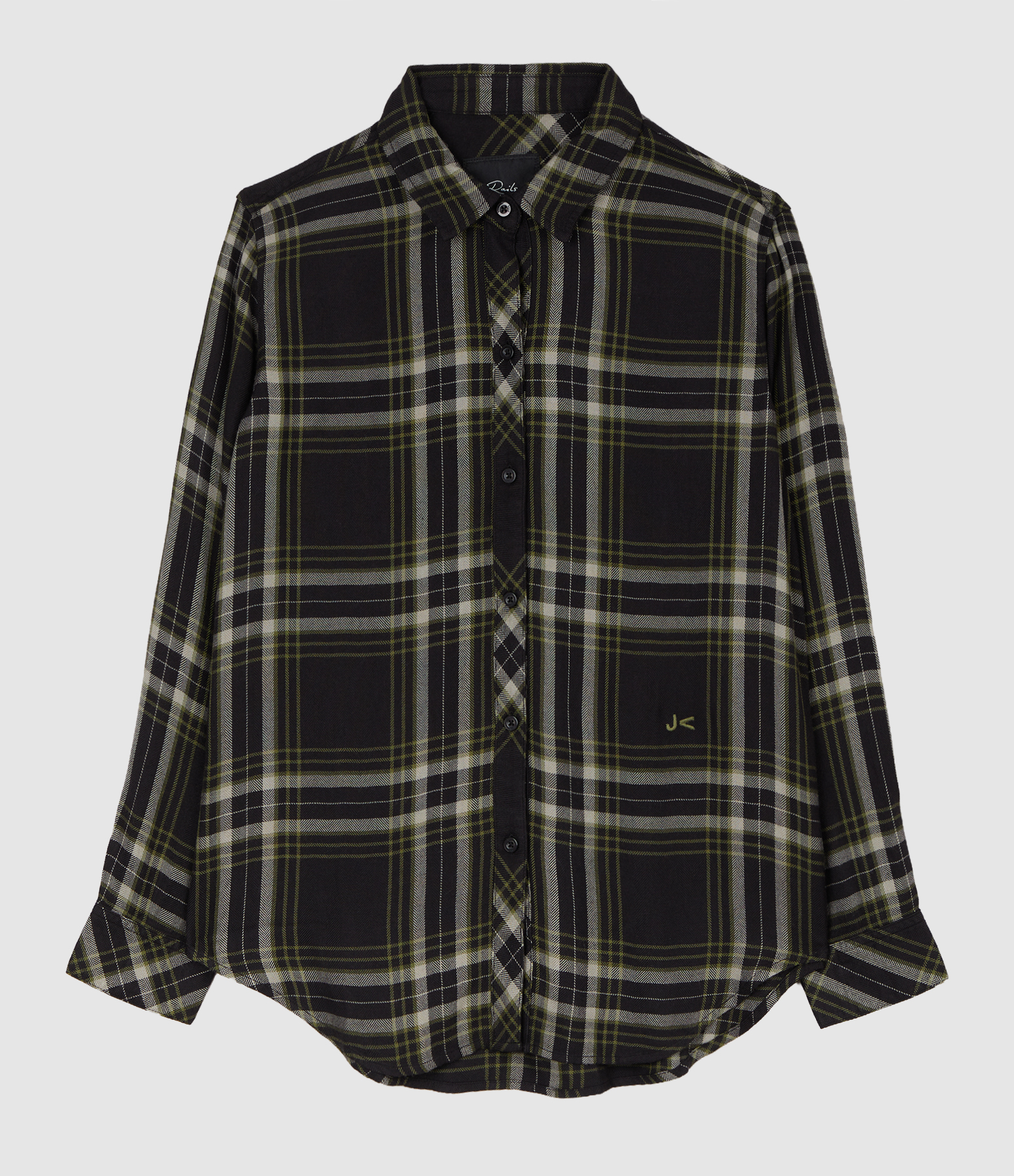 Hunter Onyx Moss Sage Shirt, Jeanne Vouland x Rails Collaboration