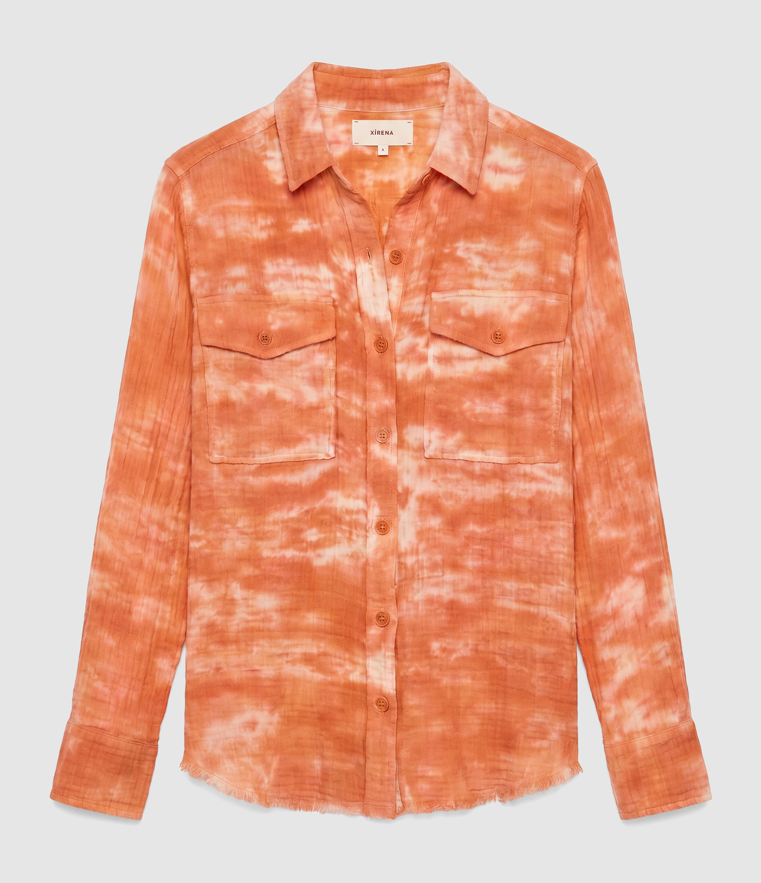 Carol Sunset Orange Shirt, Lea Capsule Collection
